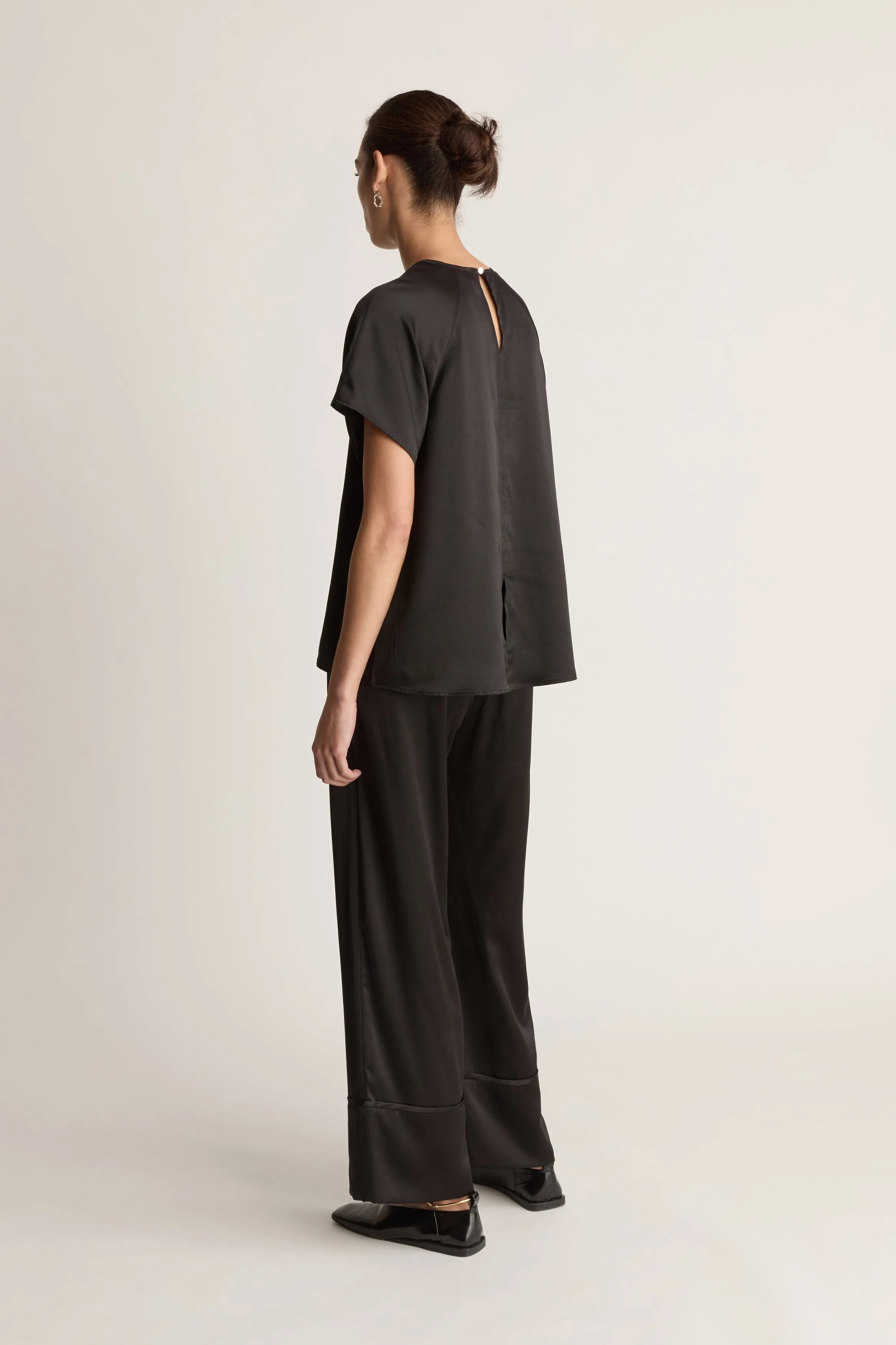 Stella Silk Satin Raglan Tee sold by Lee Mathews product image thumbnail 4