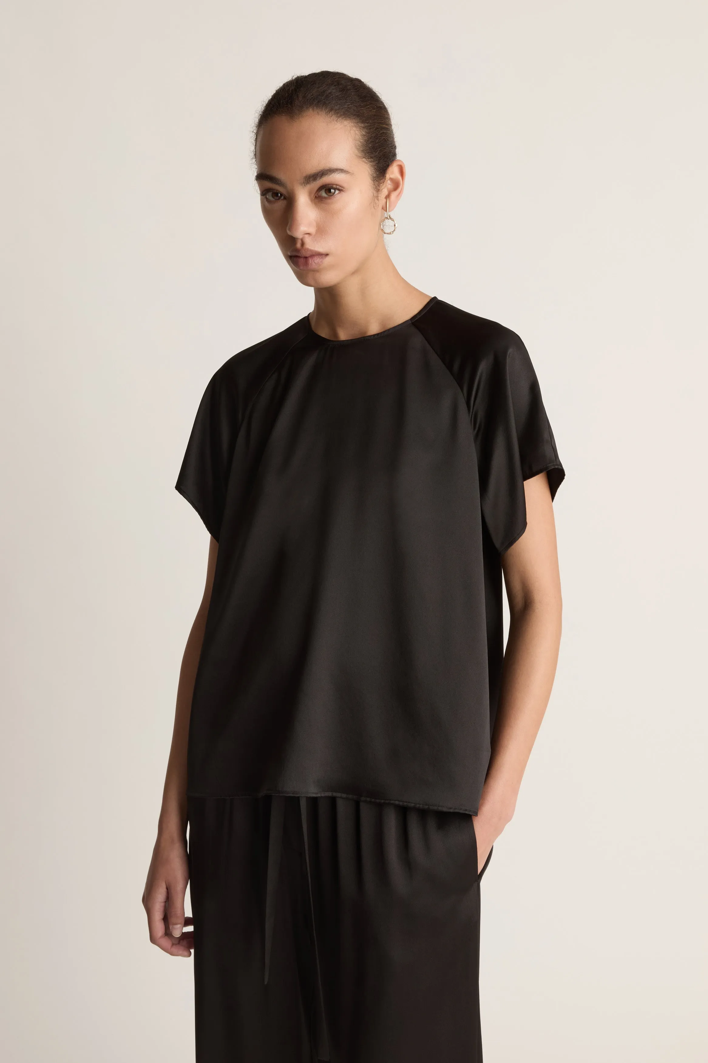 Stella Silk Satin Raglan Tee sold by Lee Mathews product image thumbnail 2