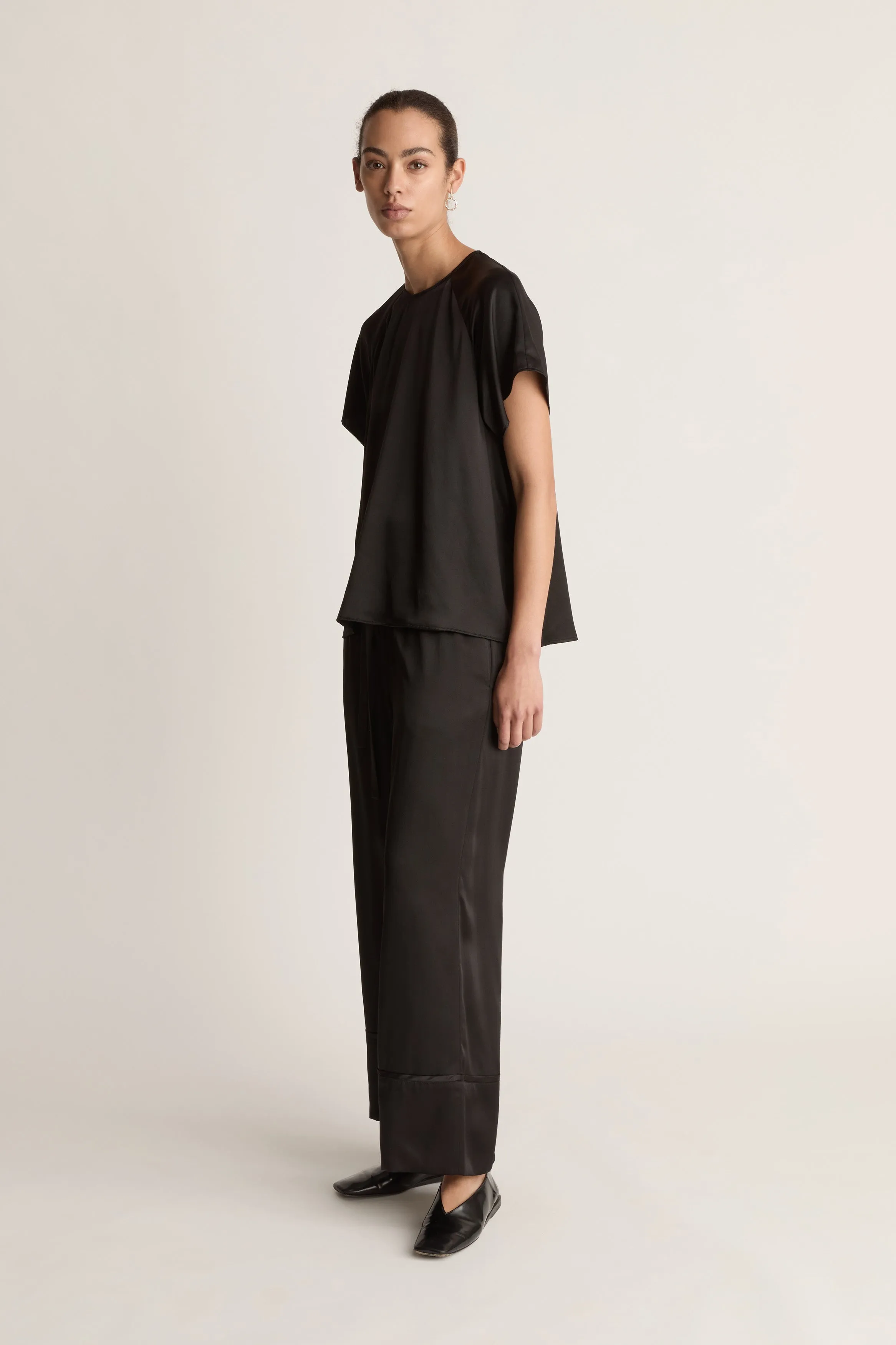 Stella Silk Satin Raglan Tee sold by Lee Mathews product image thumbnail 3