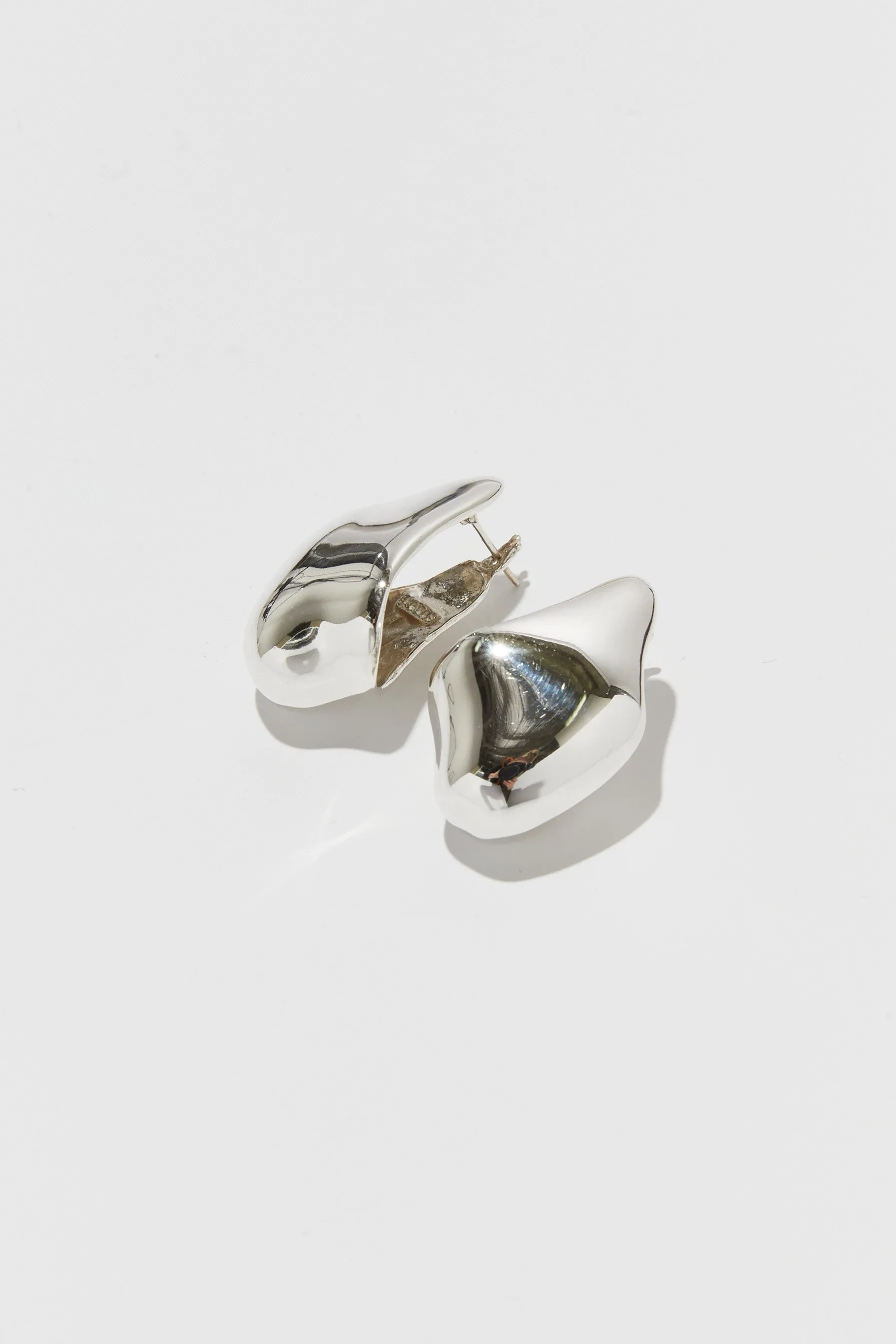 Beignet Hoops in Silver sold by Lee Mathews product image thumbnail 3