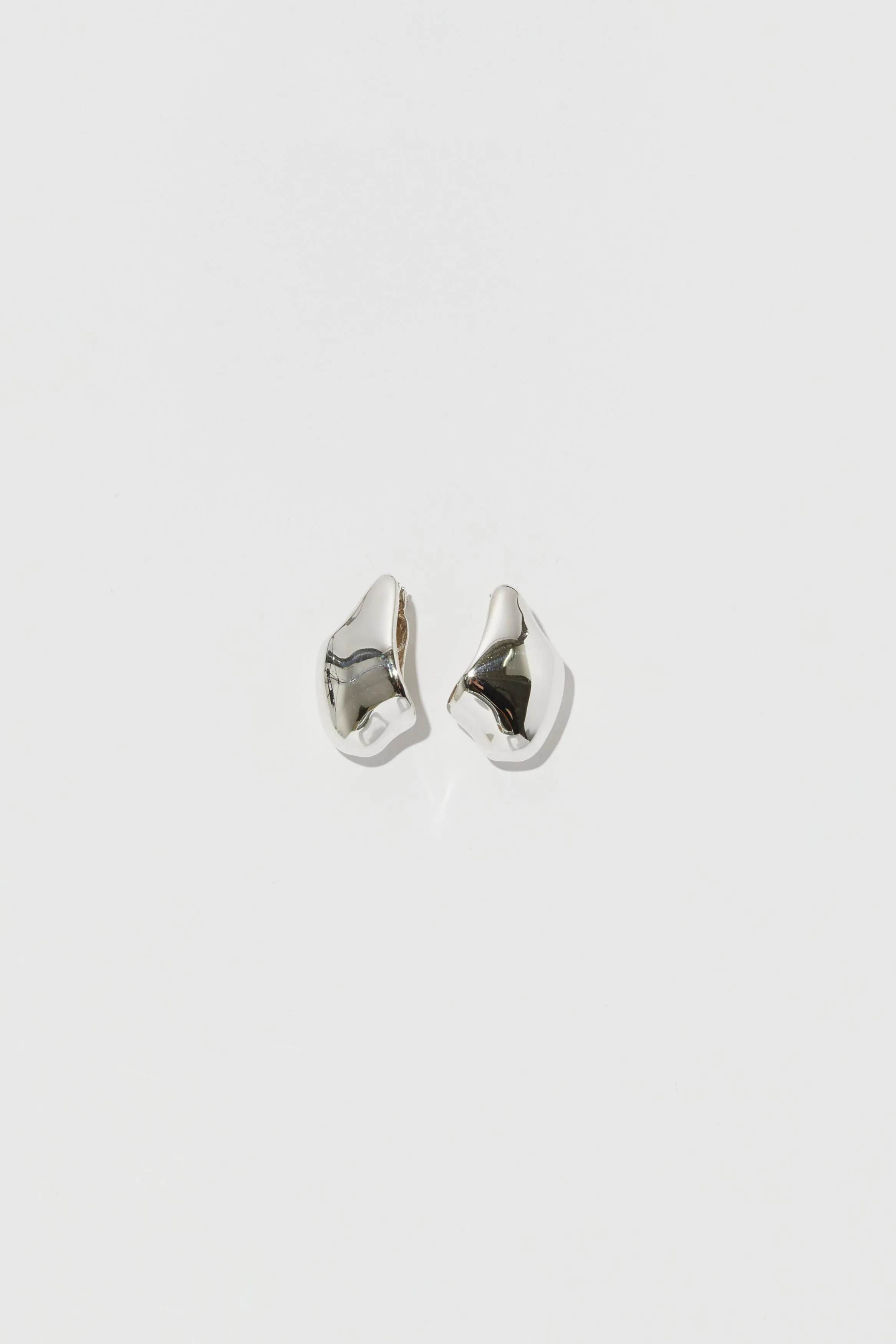 Beignet Hoops in Silver sold by Lee Mathews