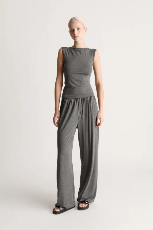 Recline Pant in Charcoal made by Kye Intimates
