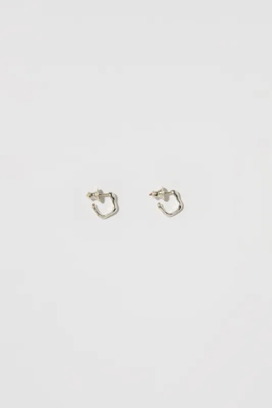 Mini Seep Hoops in SIlver made by FARIS