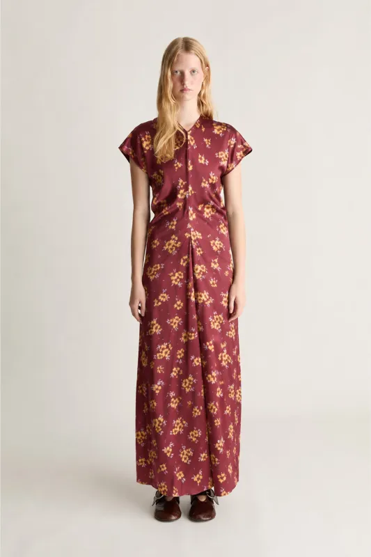 Bella Silk Maxi Dress made by Lee Mathews