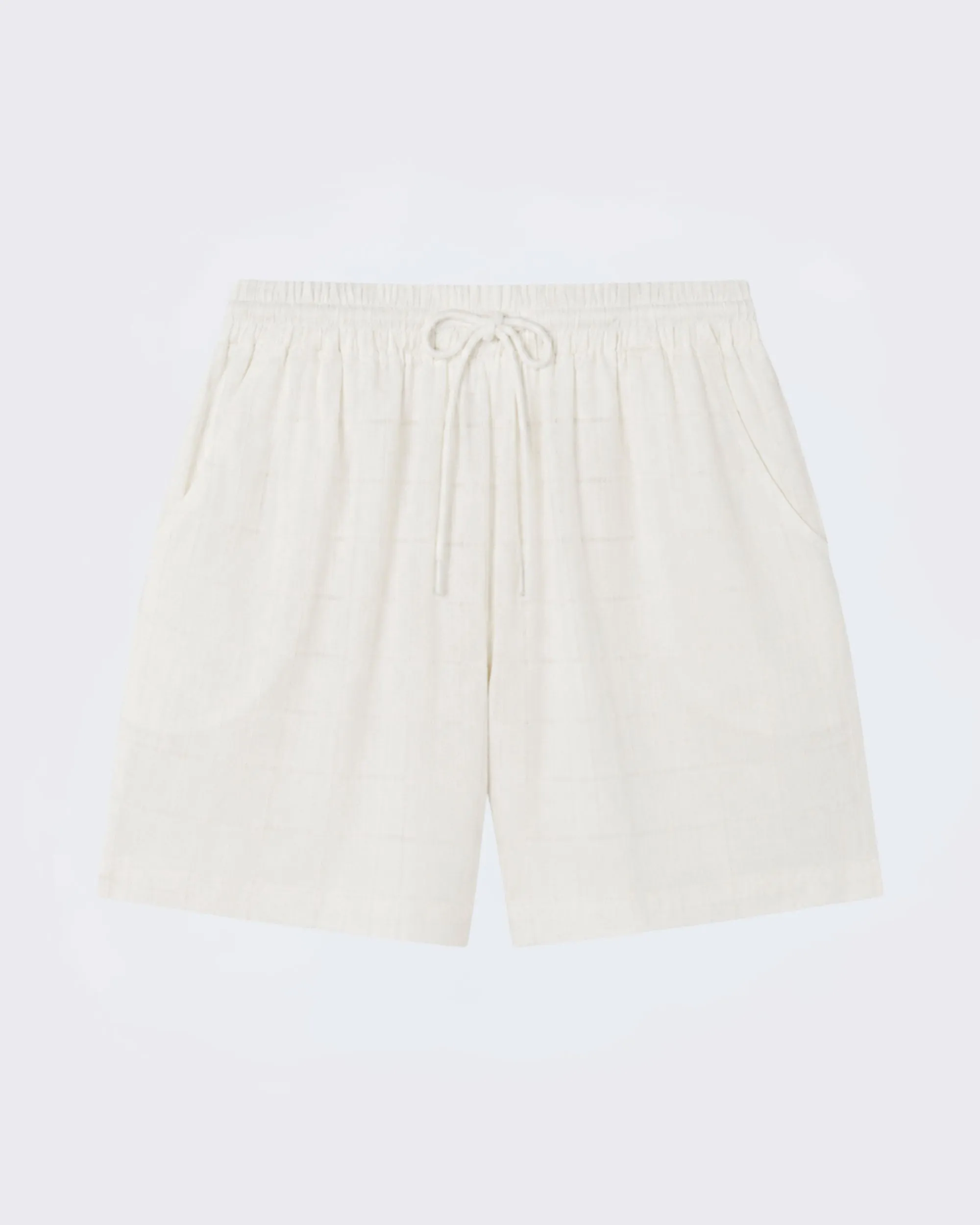 Boston Short Off White Linen Cotton sold by ASCENO product image thumbnail 5