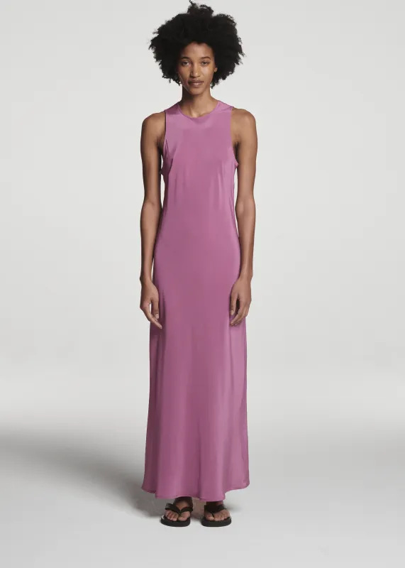 Valencia Dress Rose Pink Silk Crepe made by ASCENO