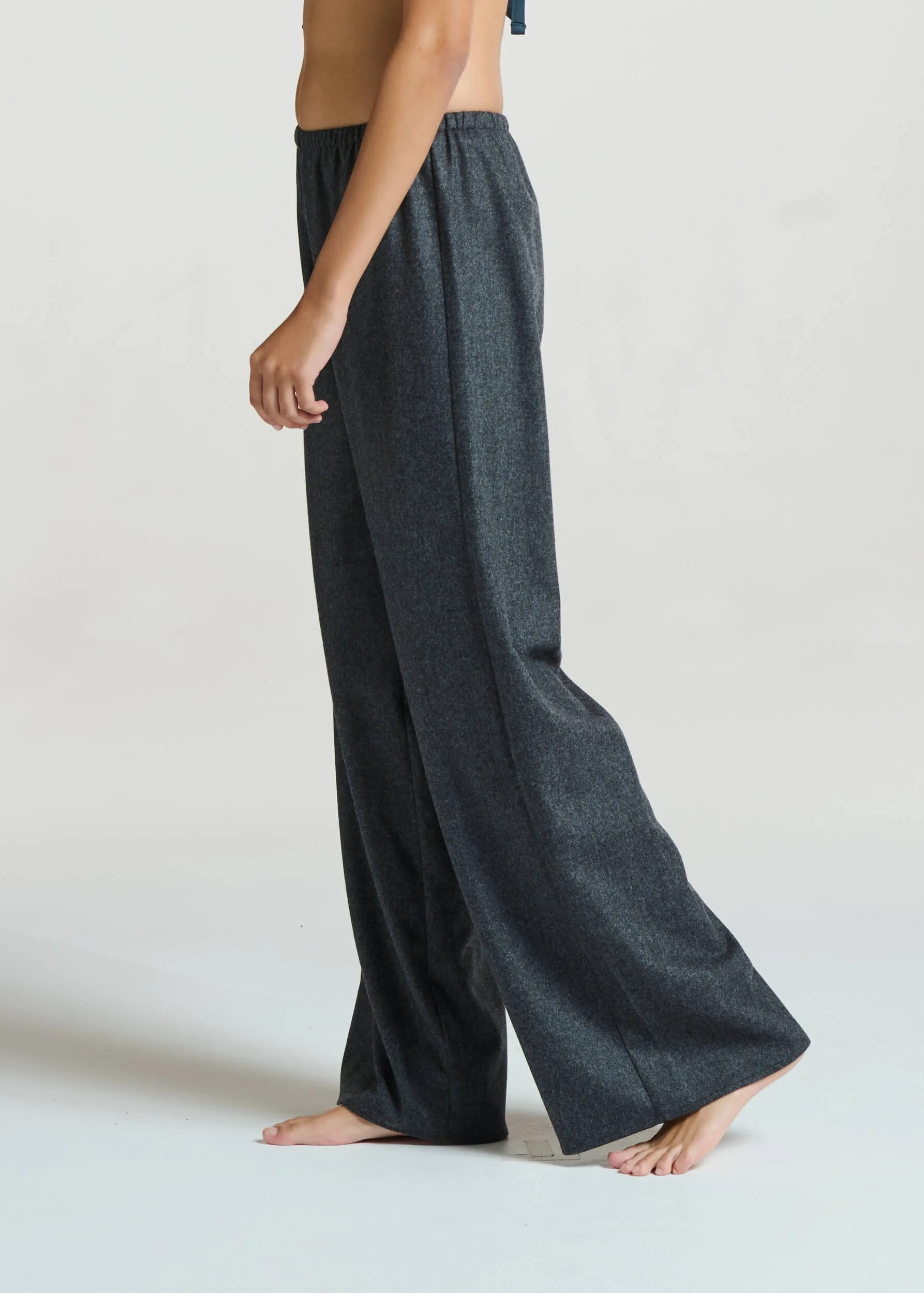 Austin Trousers Charcoal Wool Cashmere Flannel sold by ASCENO product image thumbnail 3