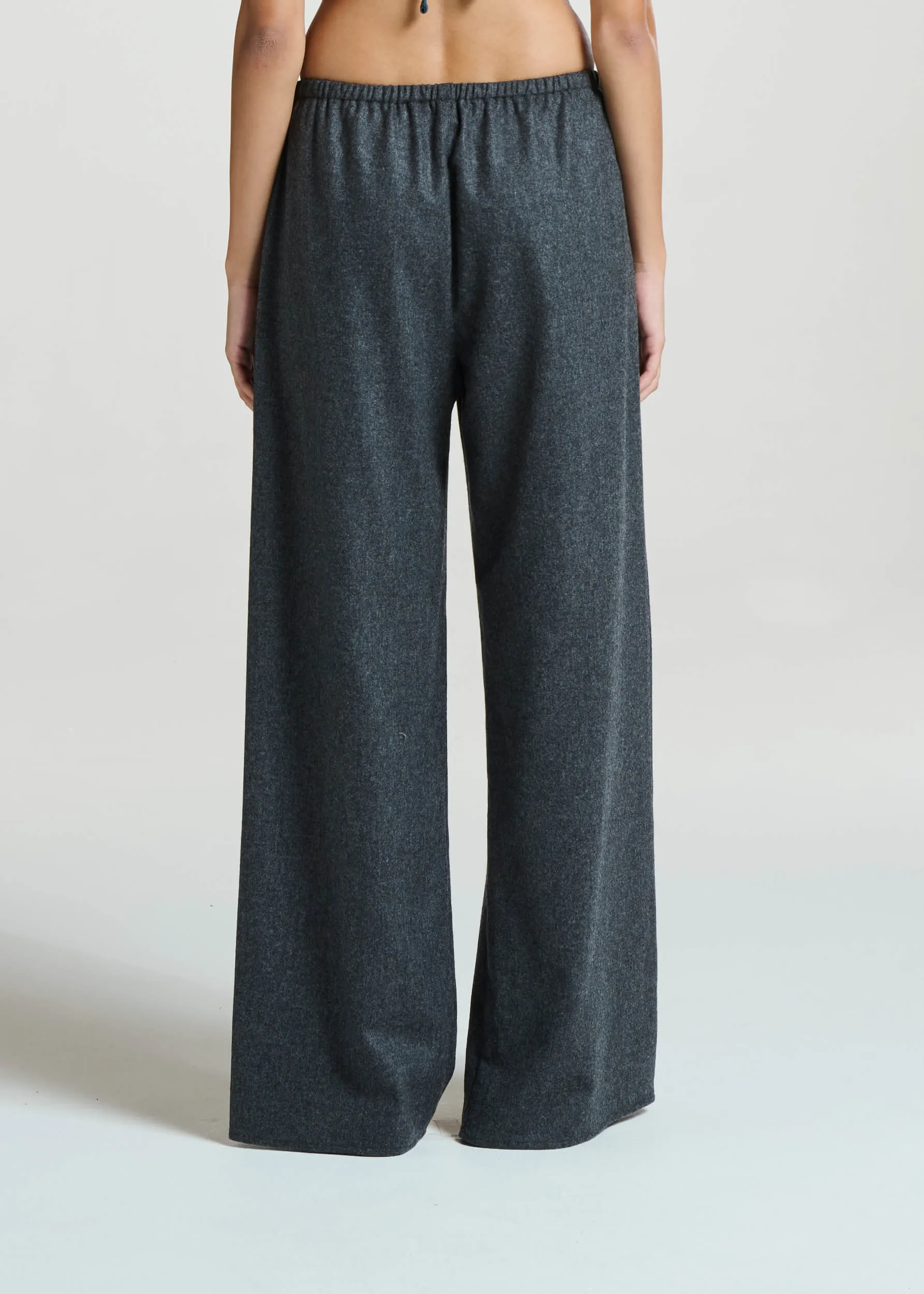 Austin Trousers Charcoal Wool Cashmere Flannel sold by ASCENO product image thumbnail 5