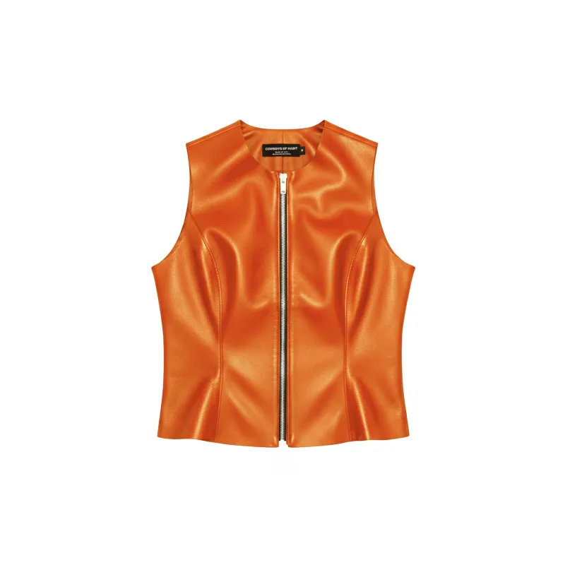 TEXAS VEST - ORANGE made by Cowboys of Habit