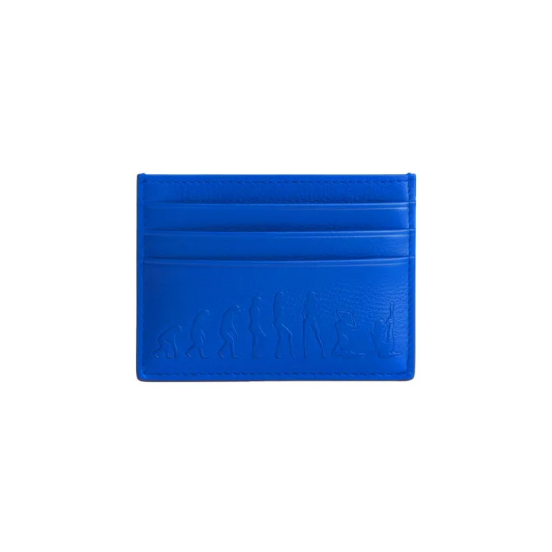 EVOLUTION OF WOMAN CARDHOLDER BLUE made by Cowboys of Habit