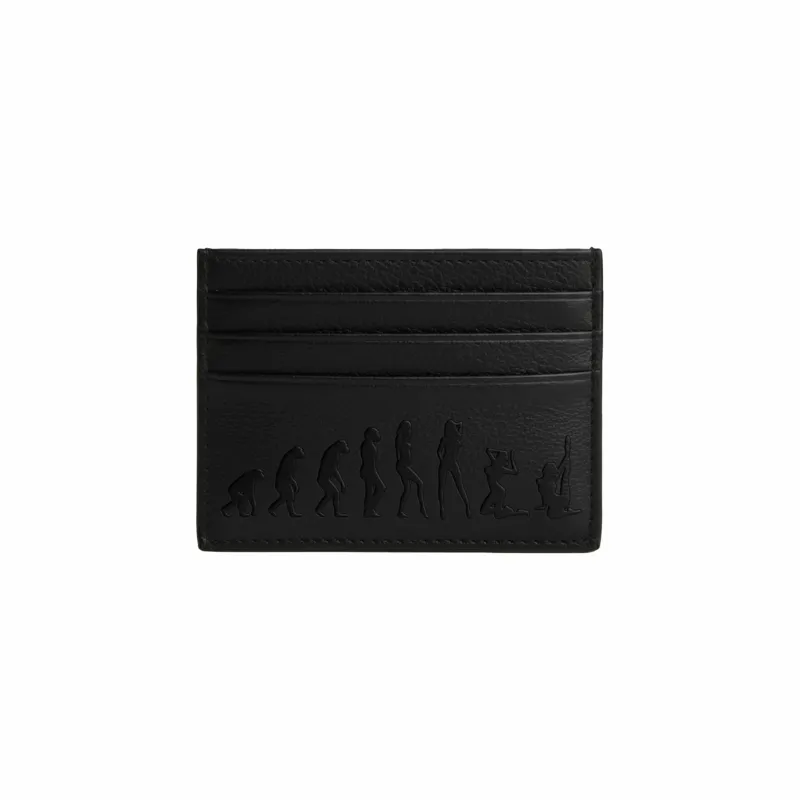 EVOLUTION OF WOMAN CARDHOLDER BLACK made by Cowboys of Habit
