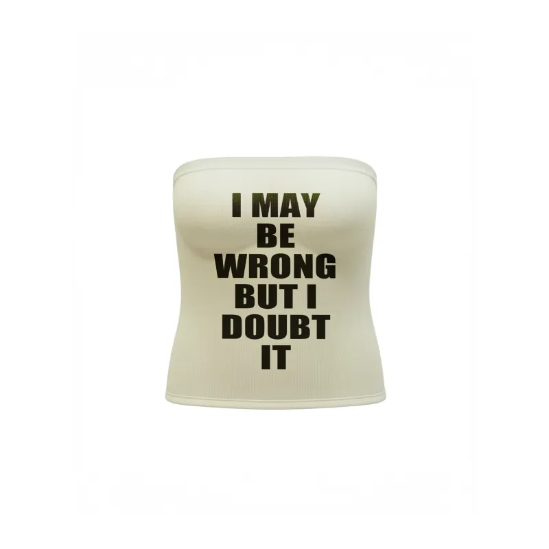 DOUBT IT TUBE TOP made by Cowboys of Habit