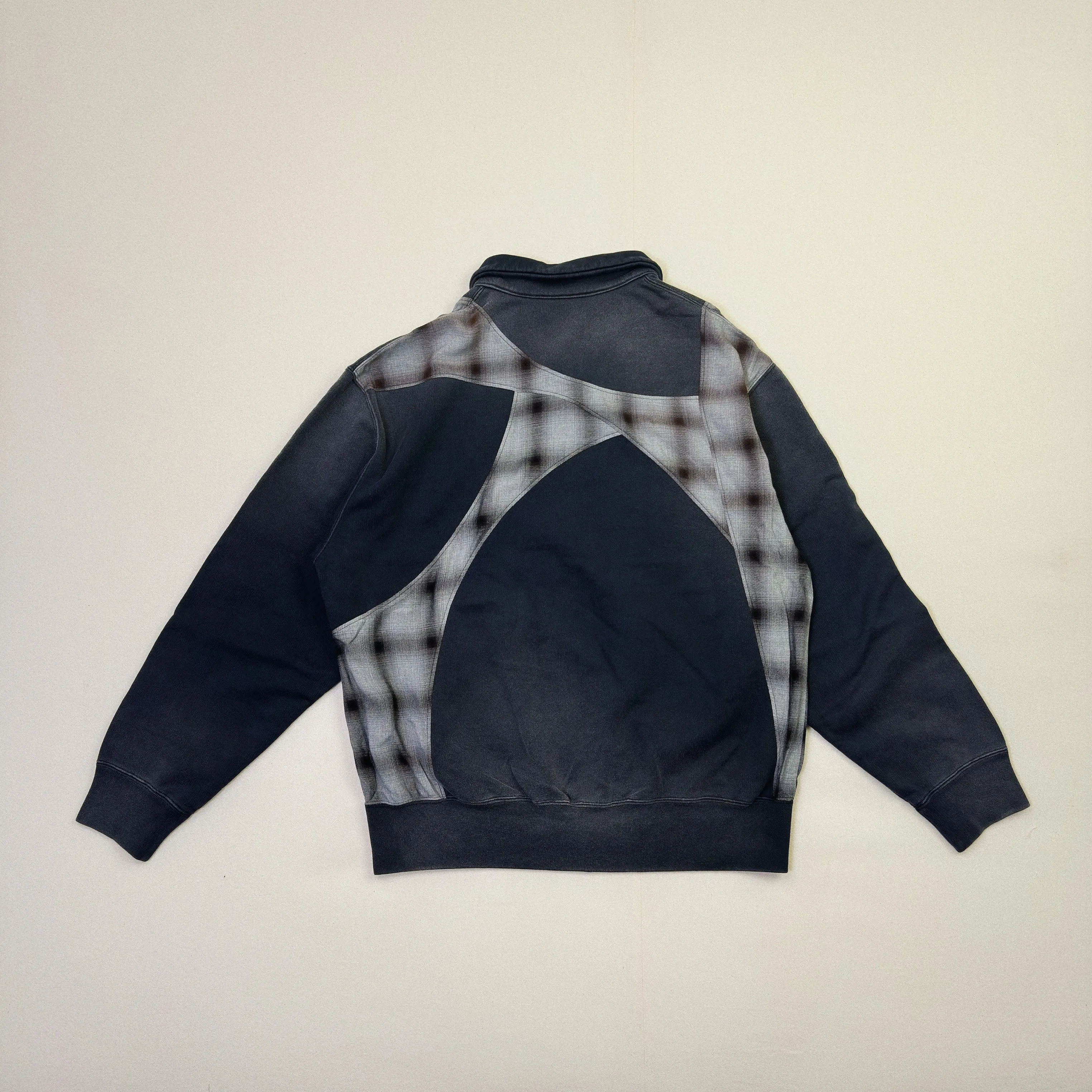 Pachwoked Half-Zip Sweatshirt Black sold by EYE/KHOKI product image thumbnail 2