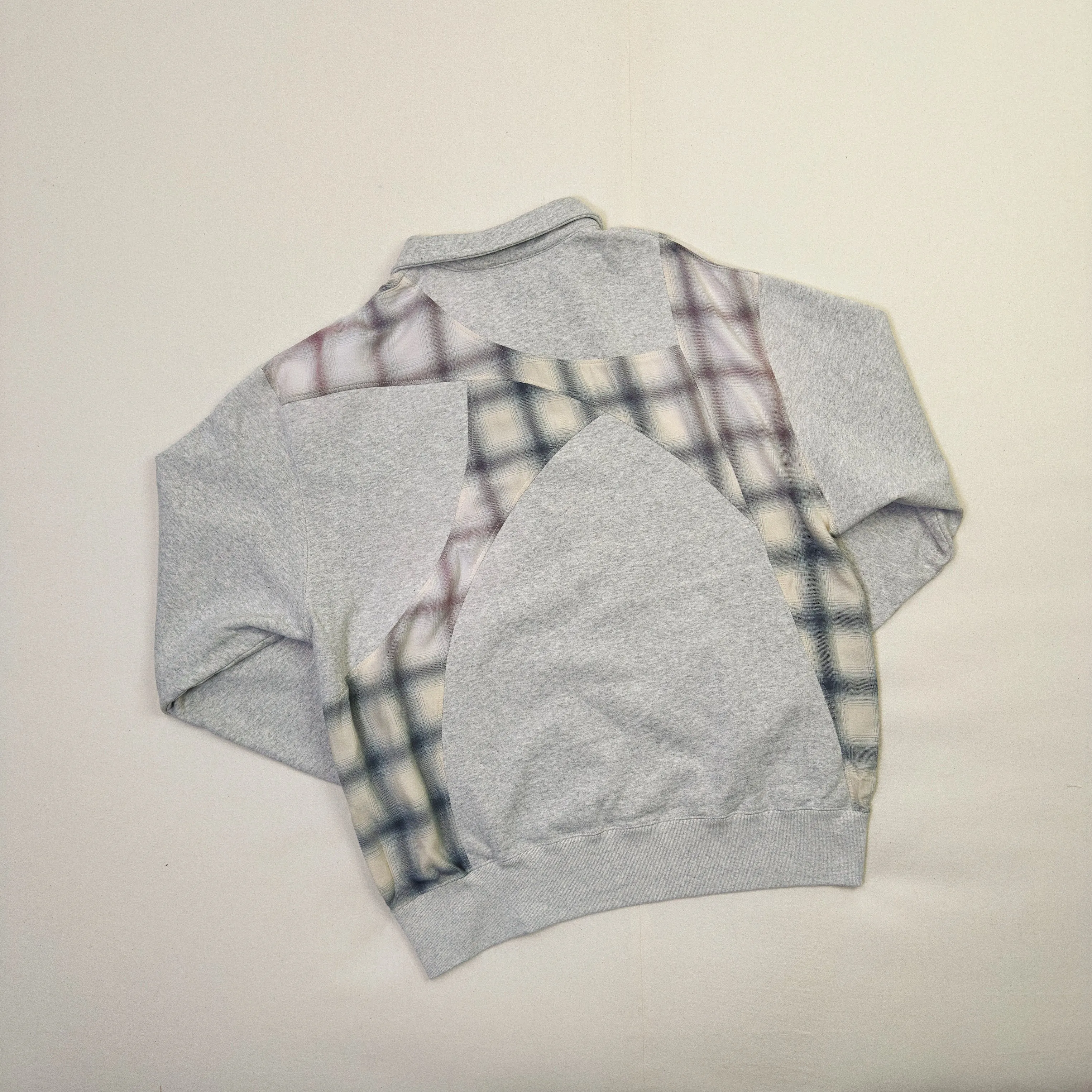 Pachwoked Half-Zip Sweatshirt Oatmeal sold by EYE/KHOKI product image thumbnail 3