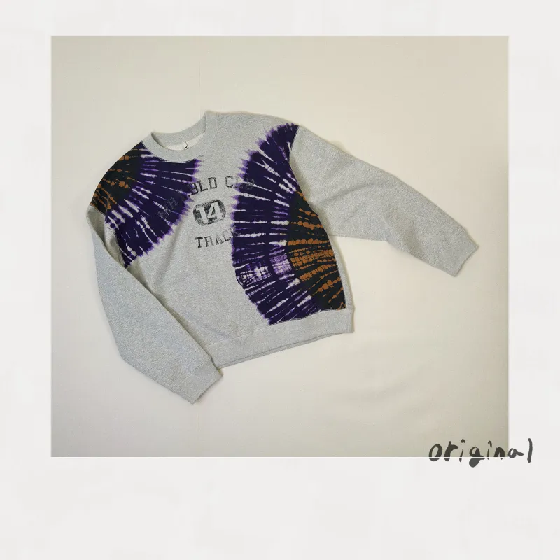 Tie-Dye Sweat Shirt Oatmeal made by EYE/KHOKI