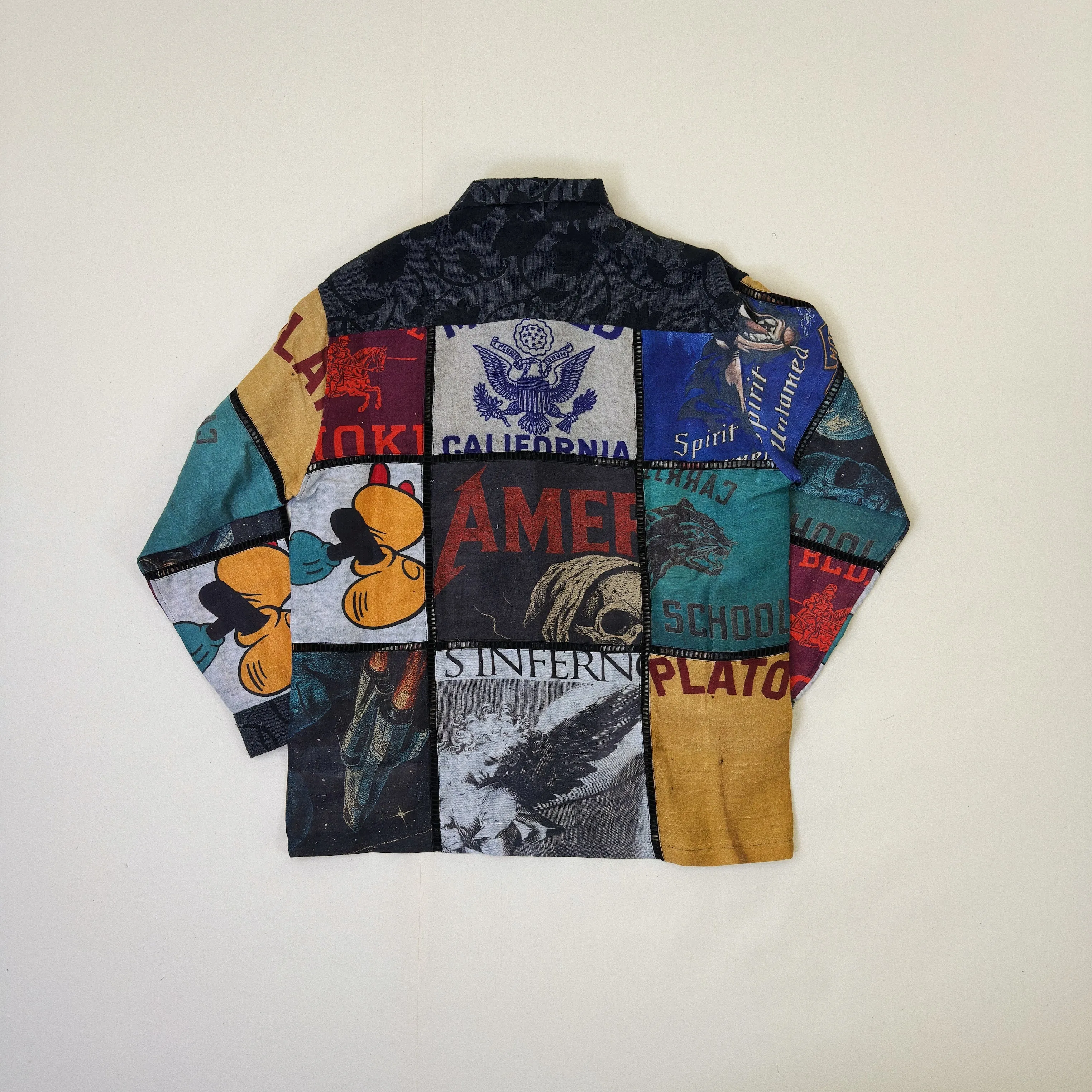 Patchworked Silk Shirt Black sold by EYE/KHOKI product image thumbnail 4