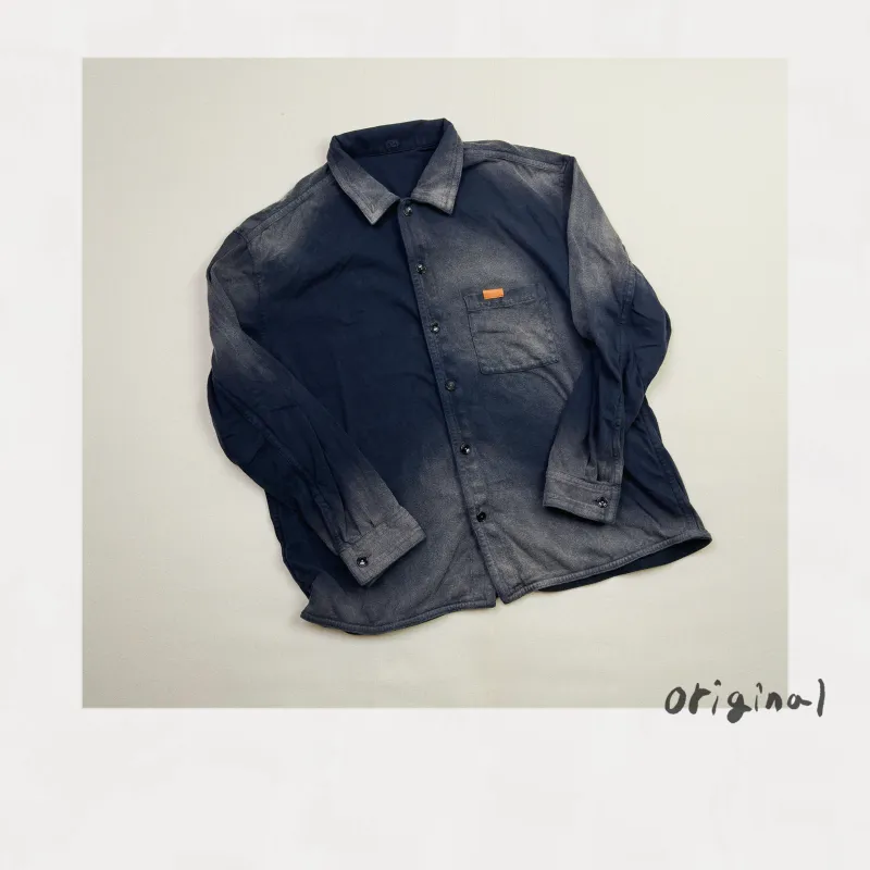 Faded Memory Shirt Black made by EYE/KHOKI