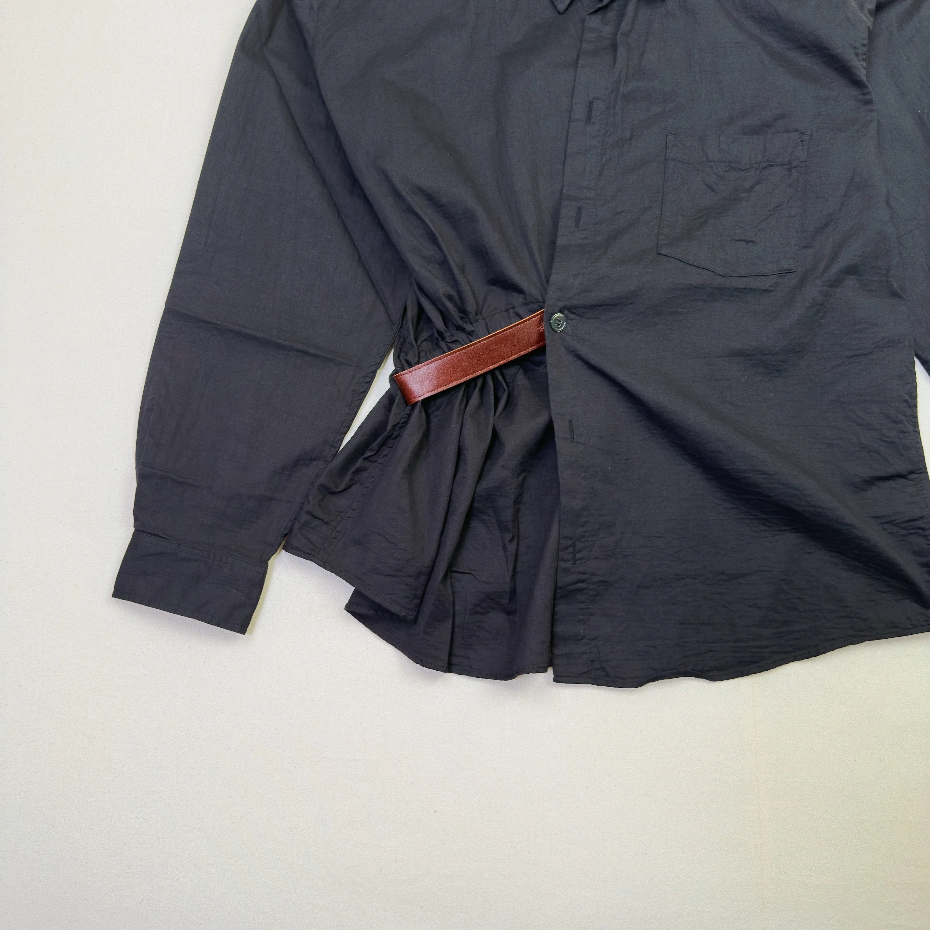 Asymmetric Shirt Balck sold by EYE/KHOKI product image thumbnail 5
