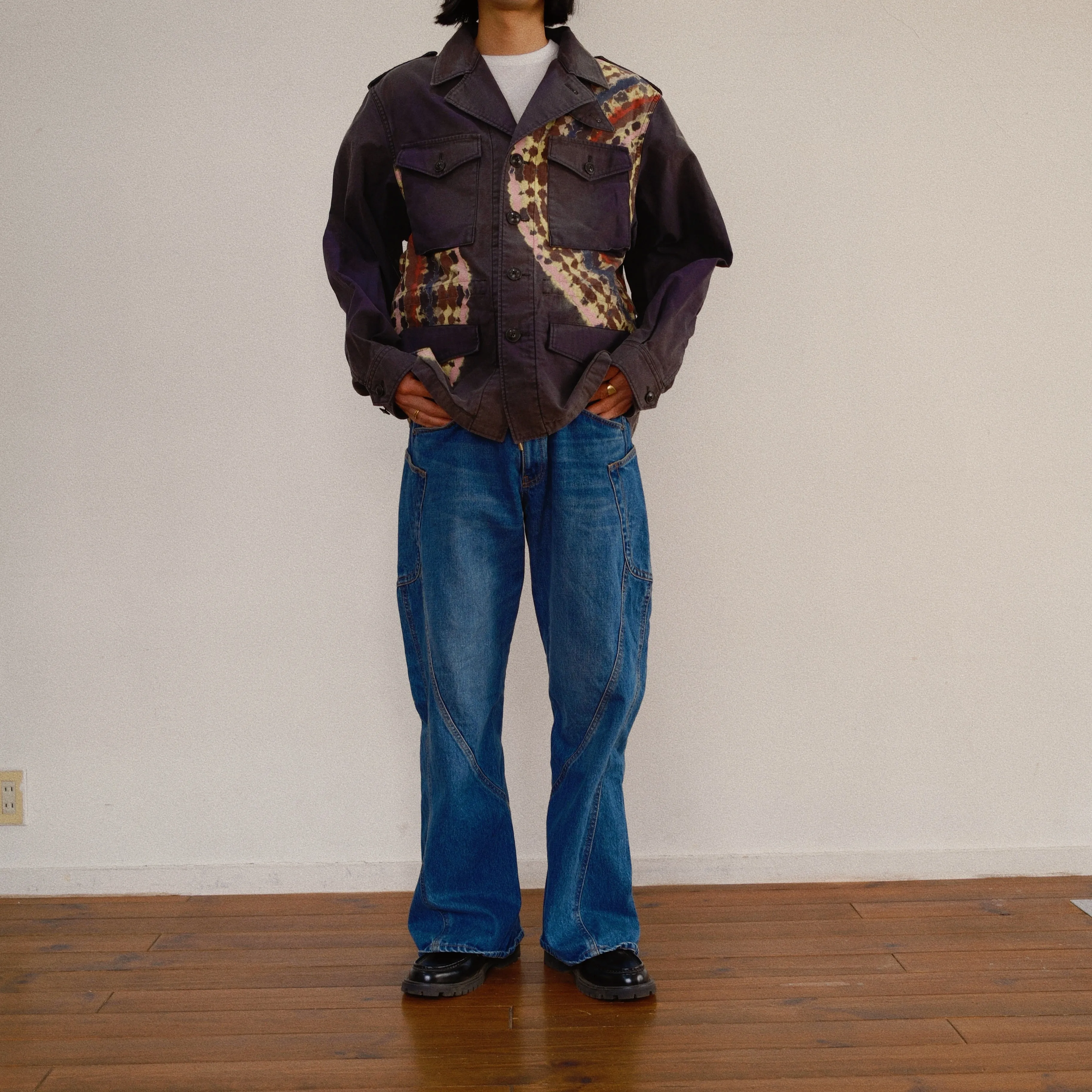 Tie-Dye Military Jacket Black sold by EYE/KHOKI product image thumbnail 5