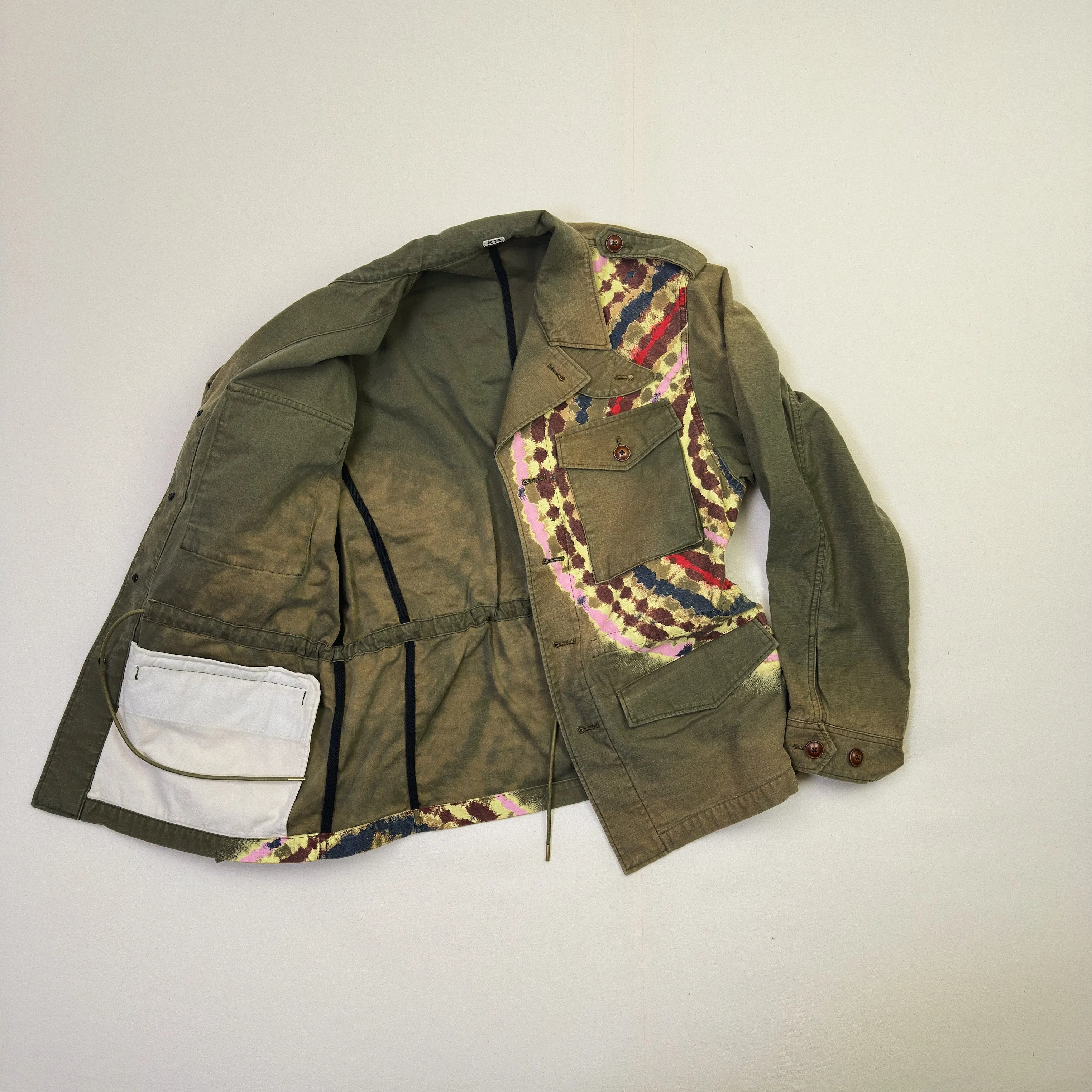 Tie-Dye Military Jacket Khaki sold by EYE/KHOKI product image thumbnail 3