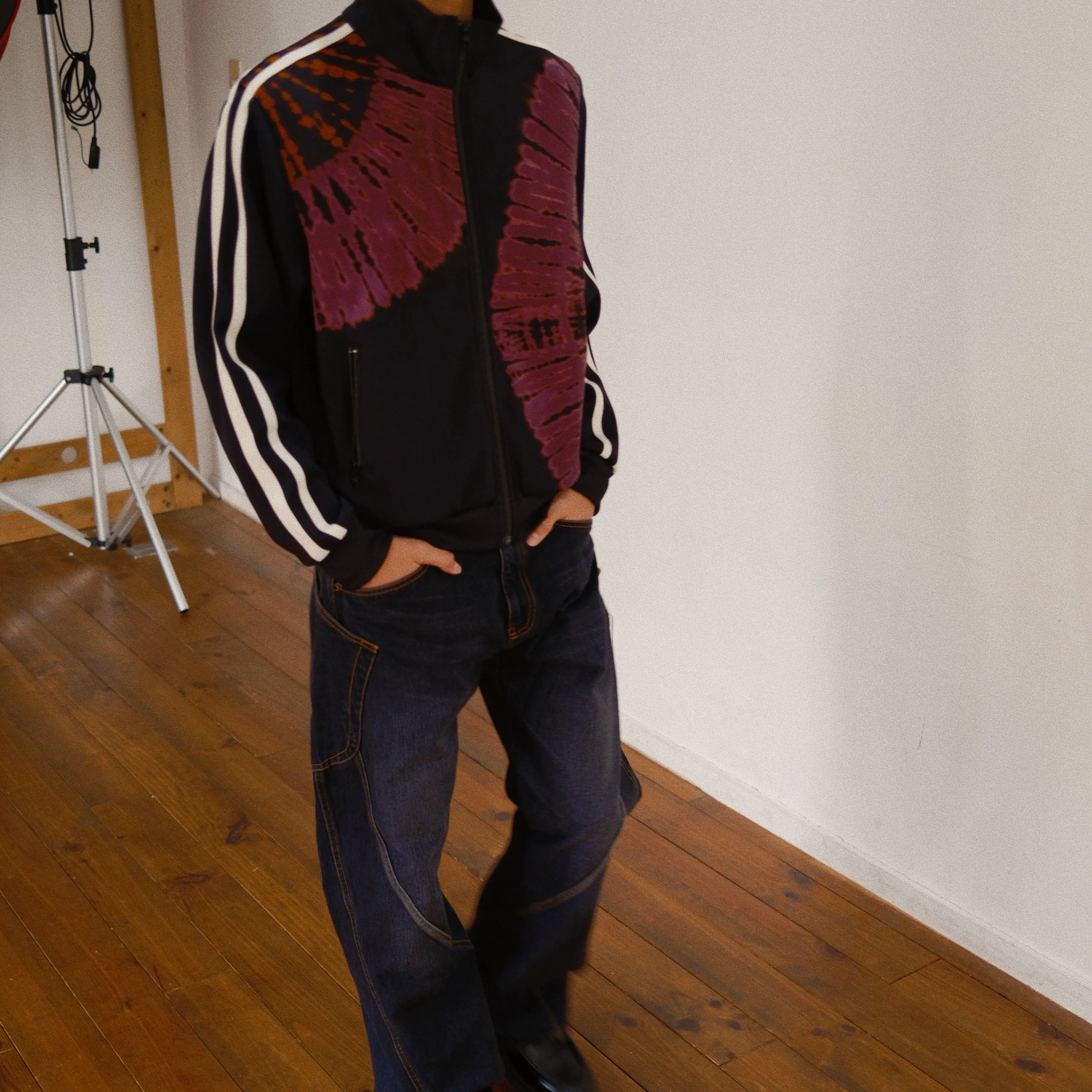 Tie-Dye Track Jacket Black sold by EYE/KHOKI product image thumbnail 3