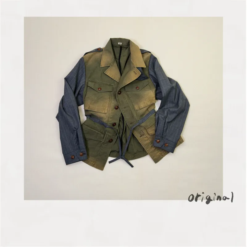 Combination Military Jacket Khaki made by EYE/KHOKI