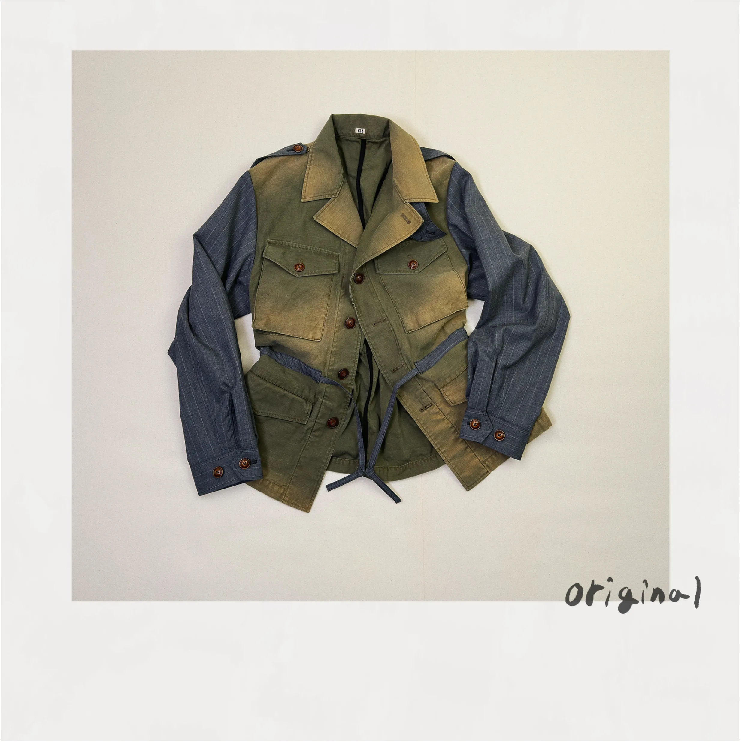 Combination Military Jacket Khaki sold by EYE/KHOKI