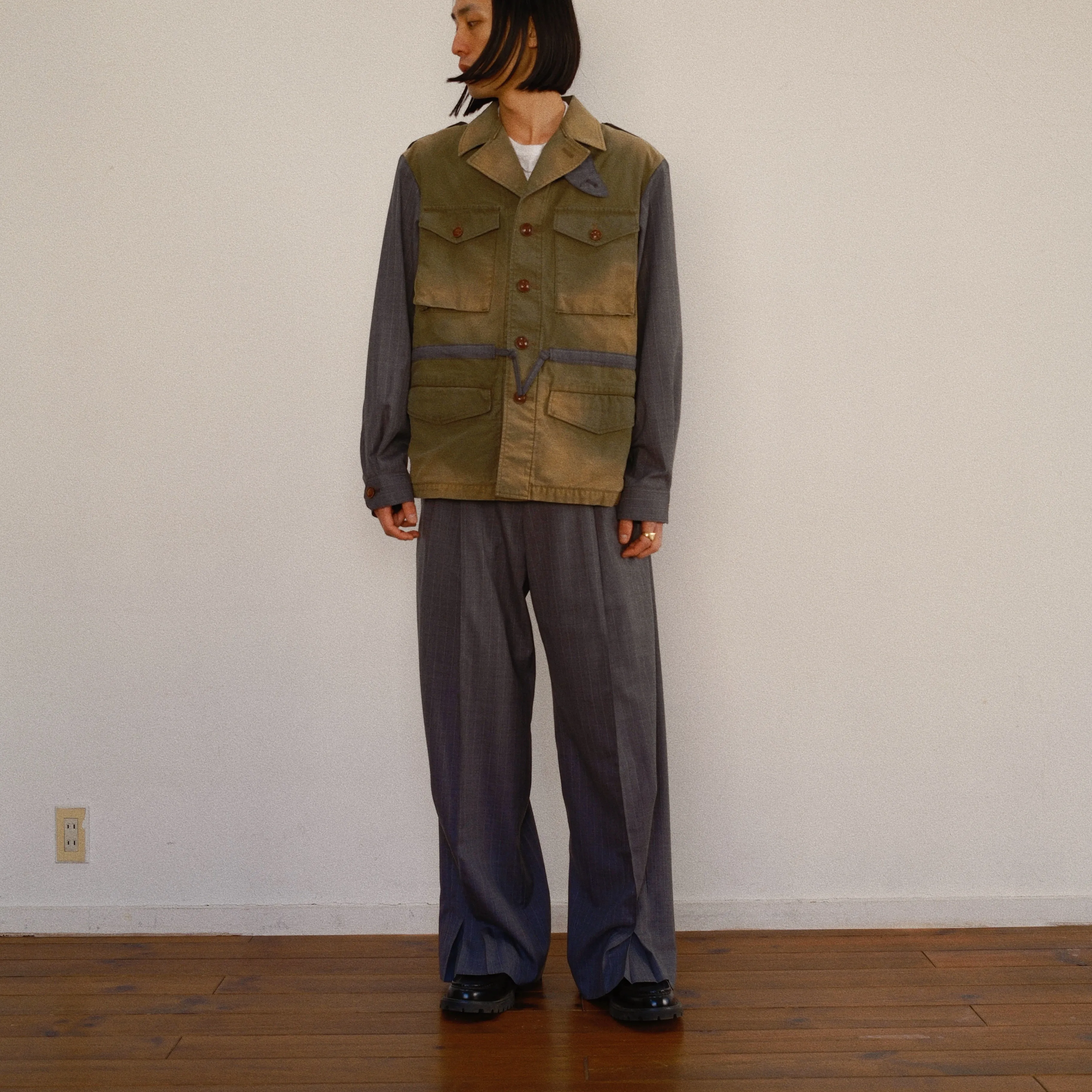 Combination Military Jacket Khaki sold by EYE/KHOKI product image thumbnail 4