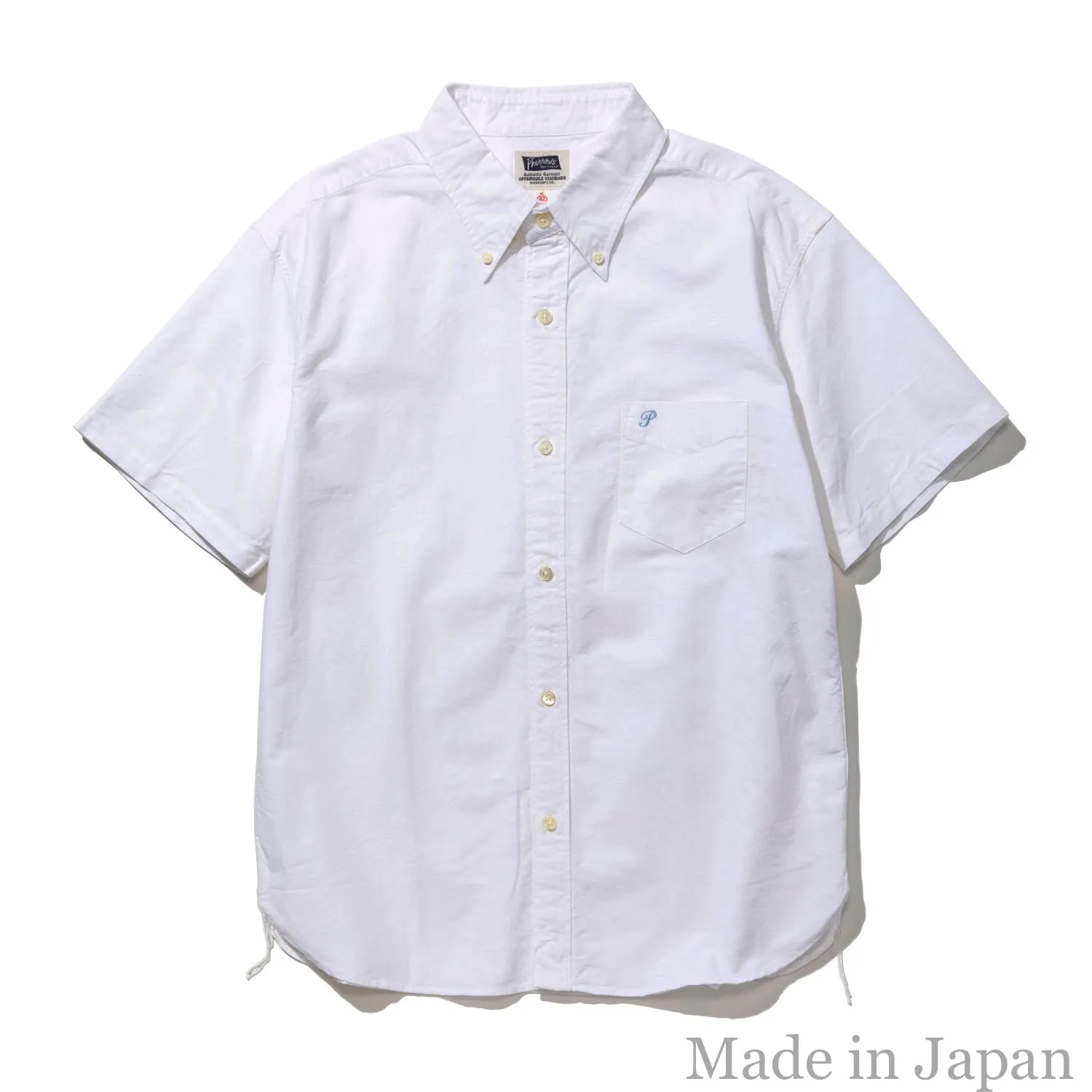 Fellowes PHERROW'S short-sleeved button-down shirt Oxford S/S BUTTON-DOWN SHIRTS PBDS1 sold by Pherrow's