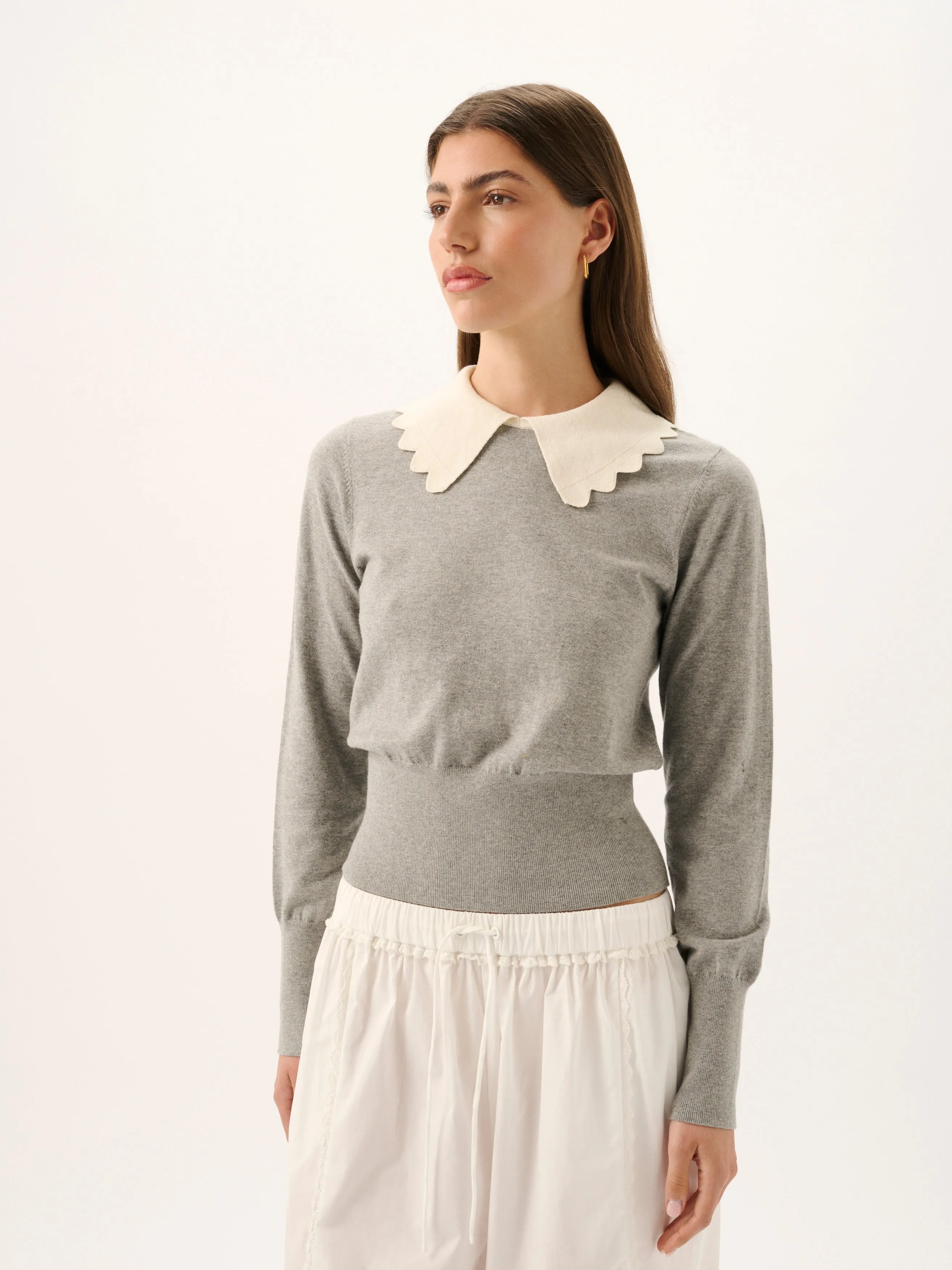 Gracie Knit Top | Grey Marle sold by ROAME product image thumbnail 5