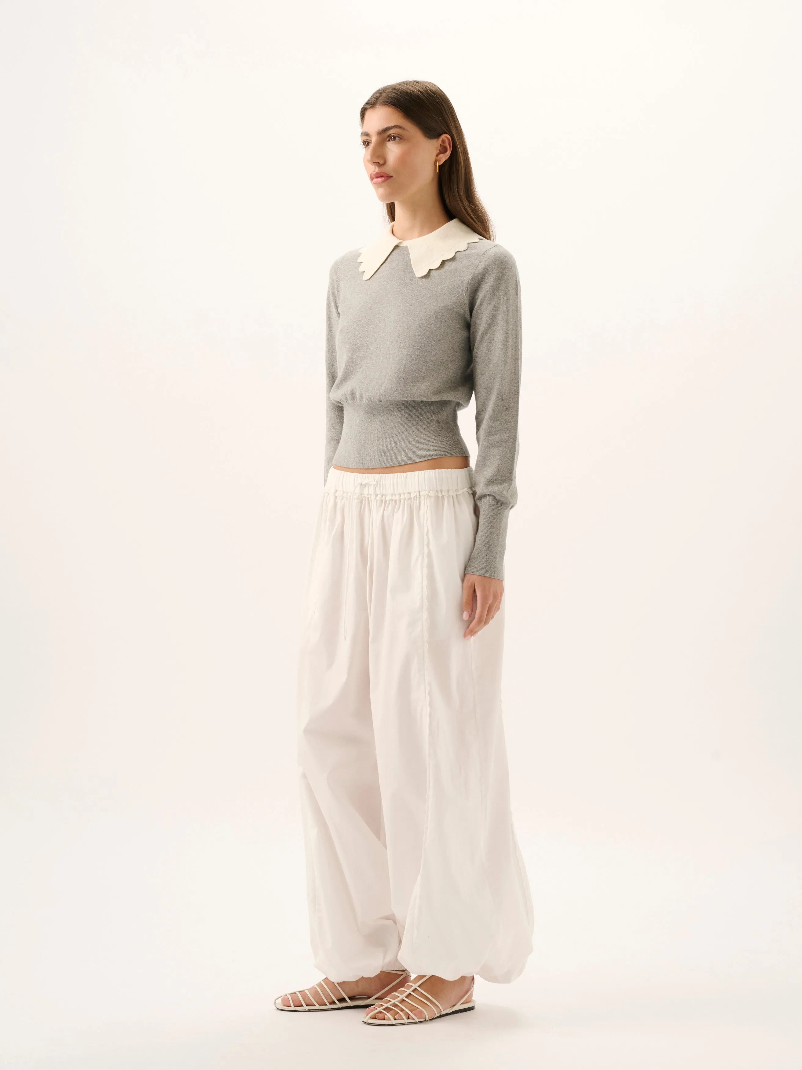 Gracie Knit Top | Grey Marle sold by ROAME product image thumbnail 2