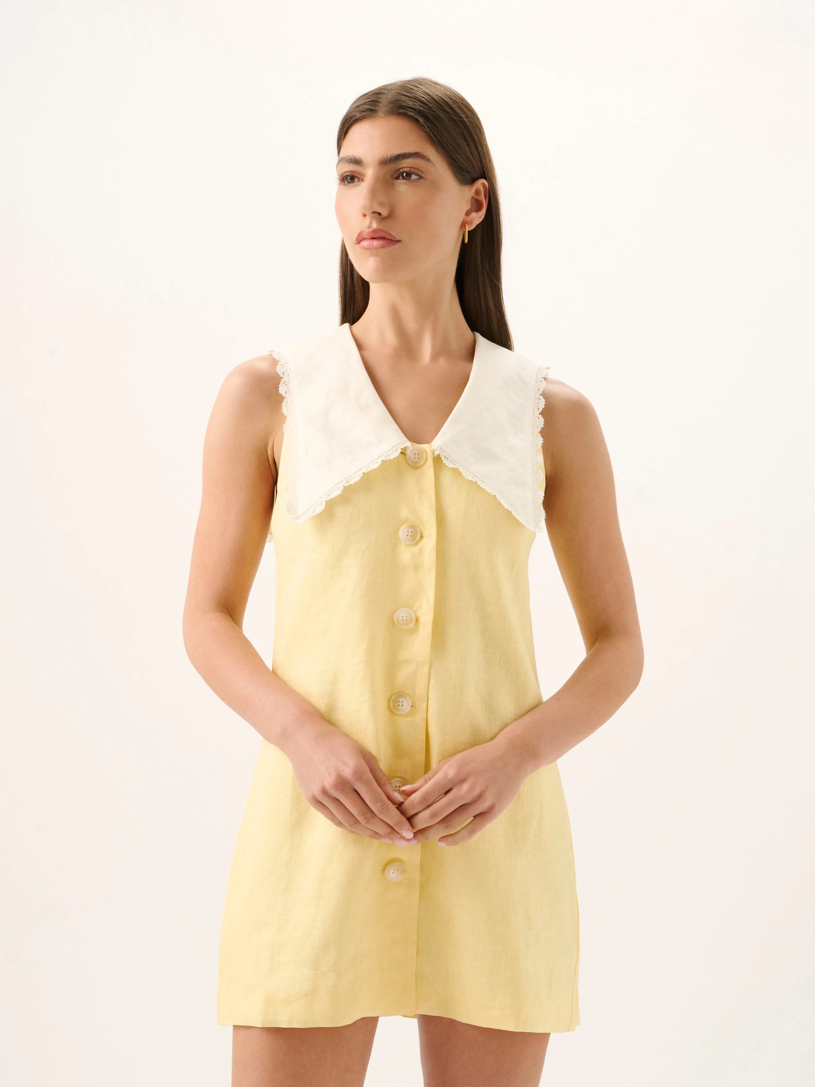 Valentina Mini Dress | Limoncello sold by ROAME product image thumbnail 2