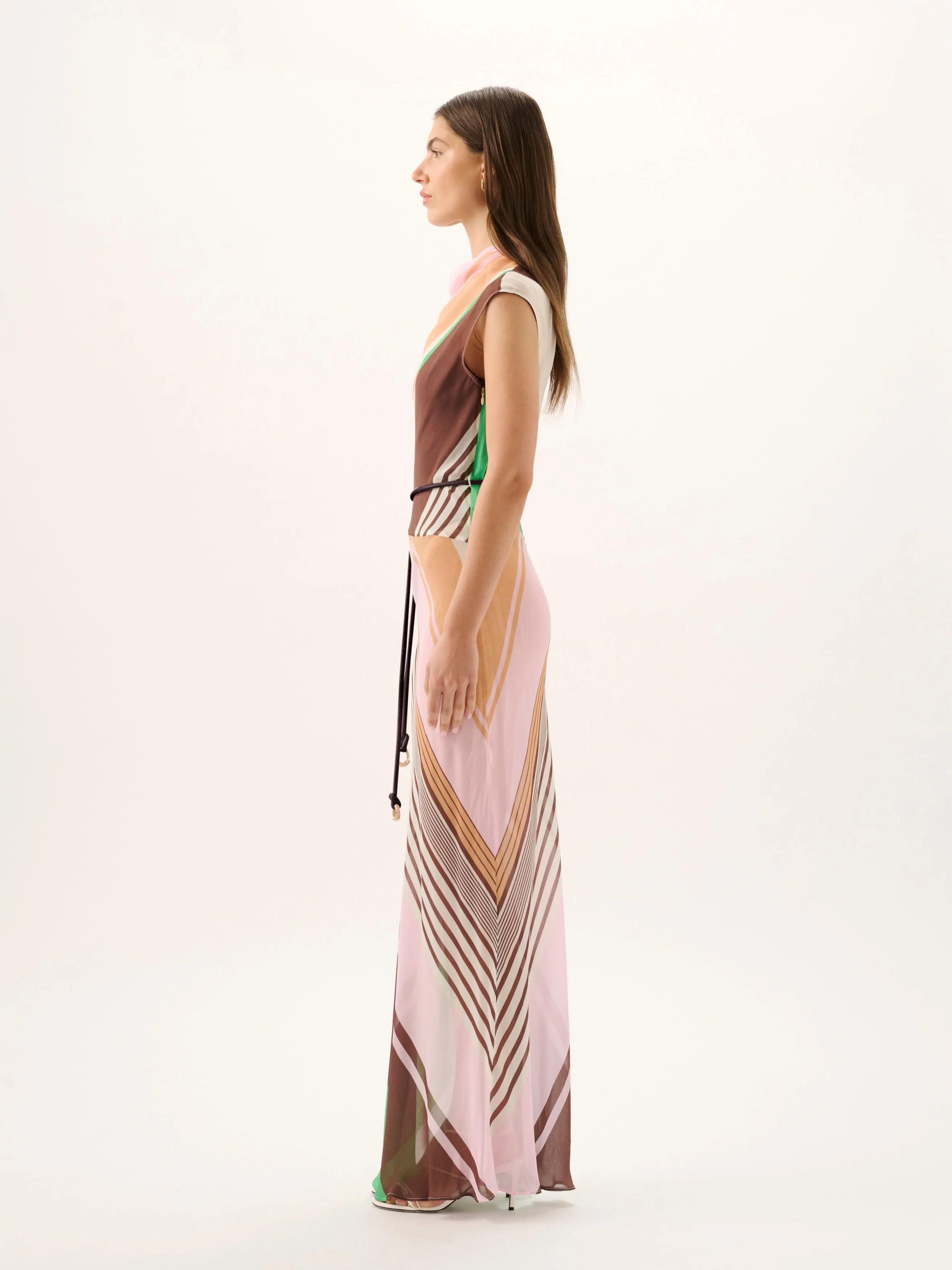 Capri Maxi Dress | Tango Stripe sold by ROAME product image thumbnail 3