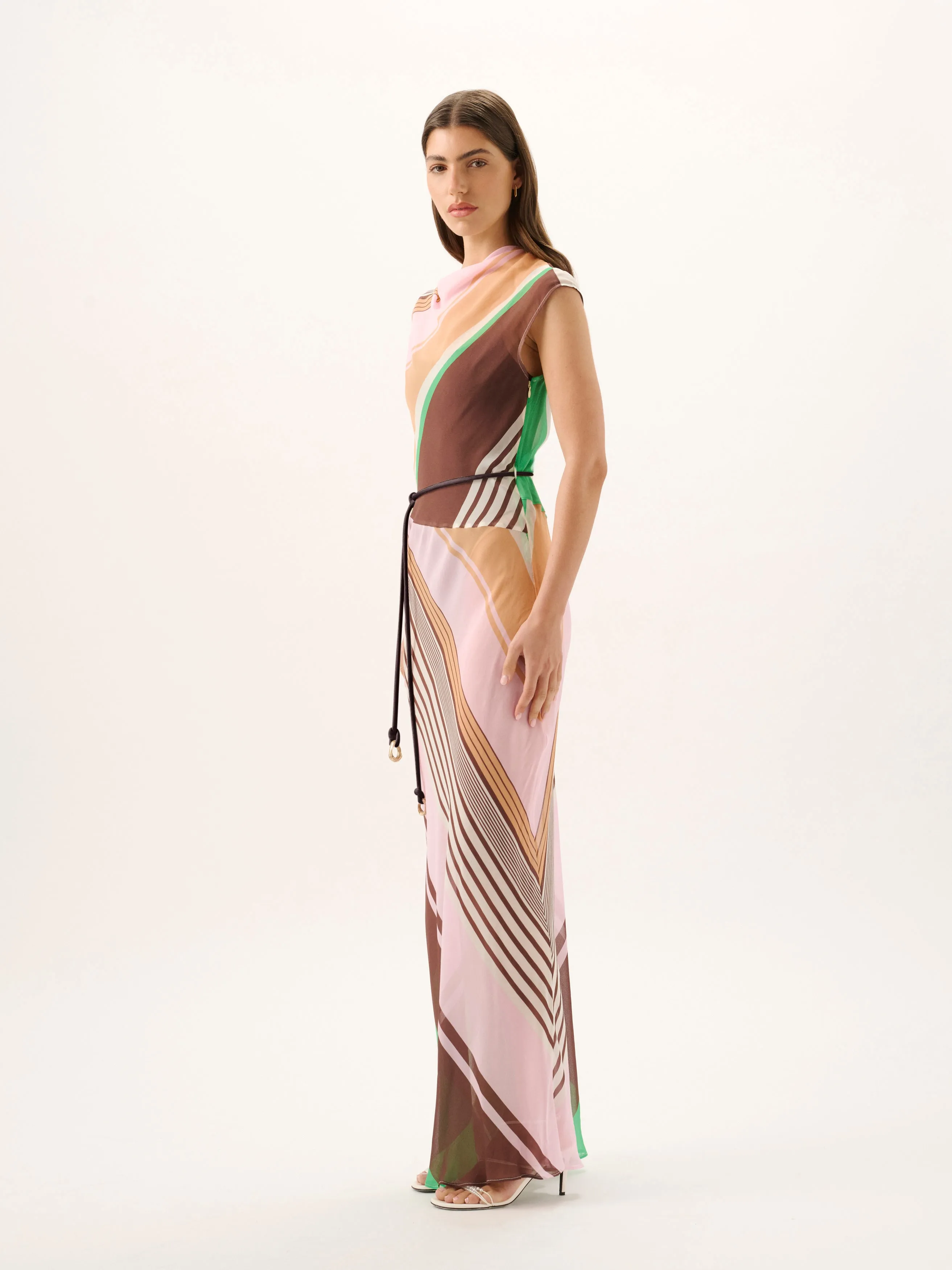 Capri Maxi Dress | Tango Stripe sold by ROAME product image thumbnail 2