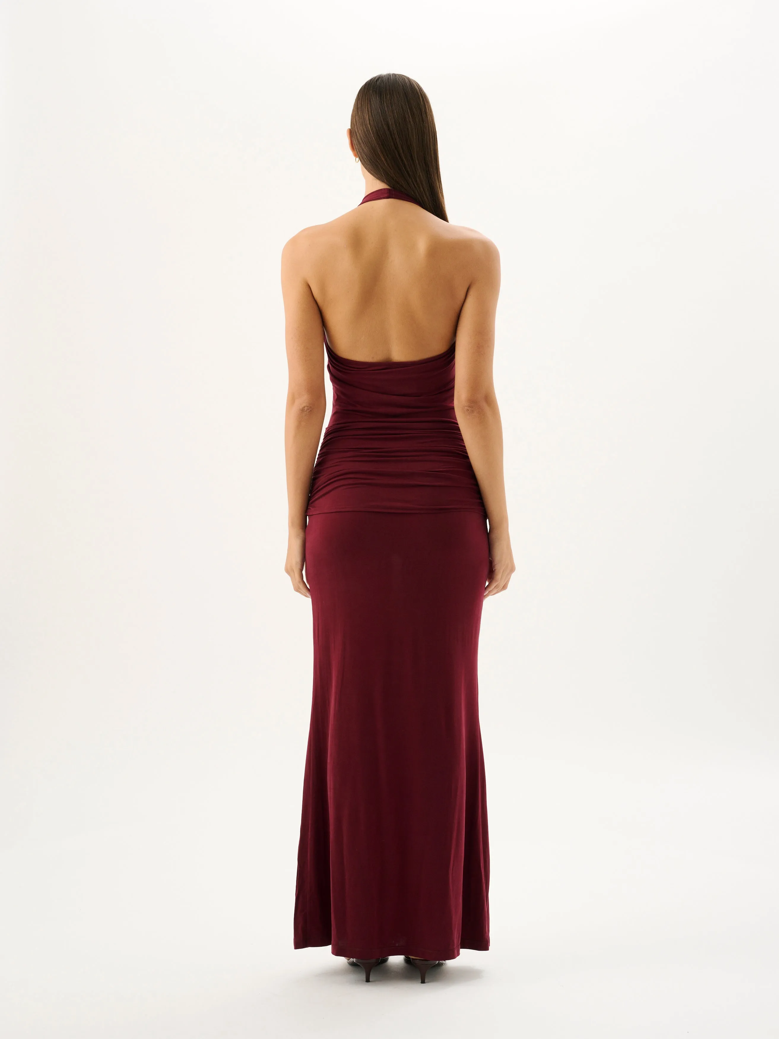 Julietta Halter Dress | Sangria sold by ROAME product image thumbnail 4