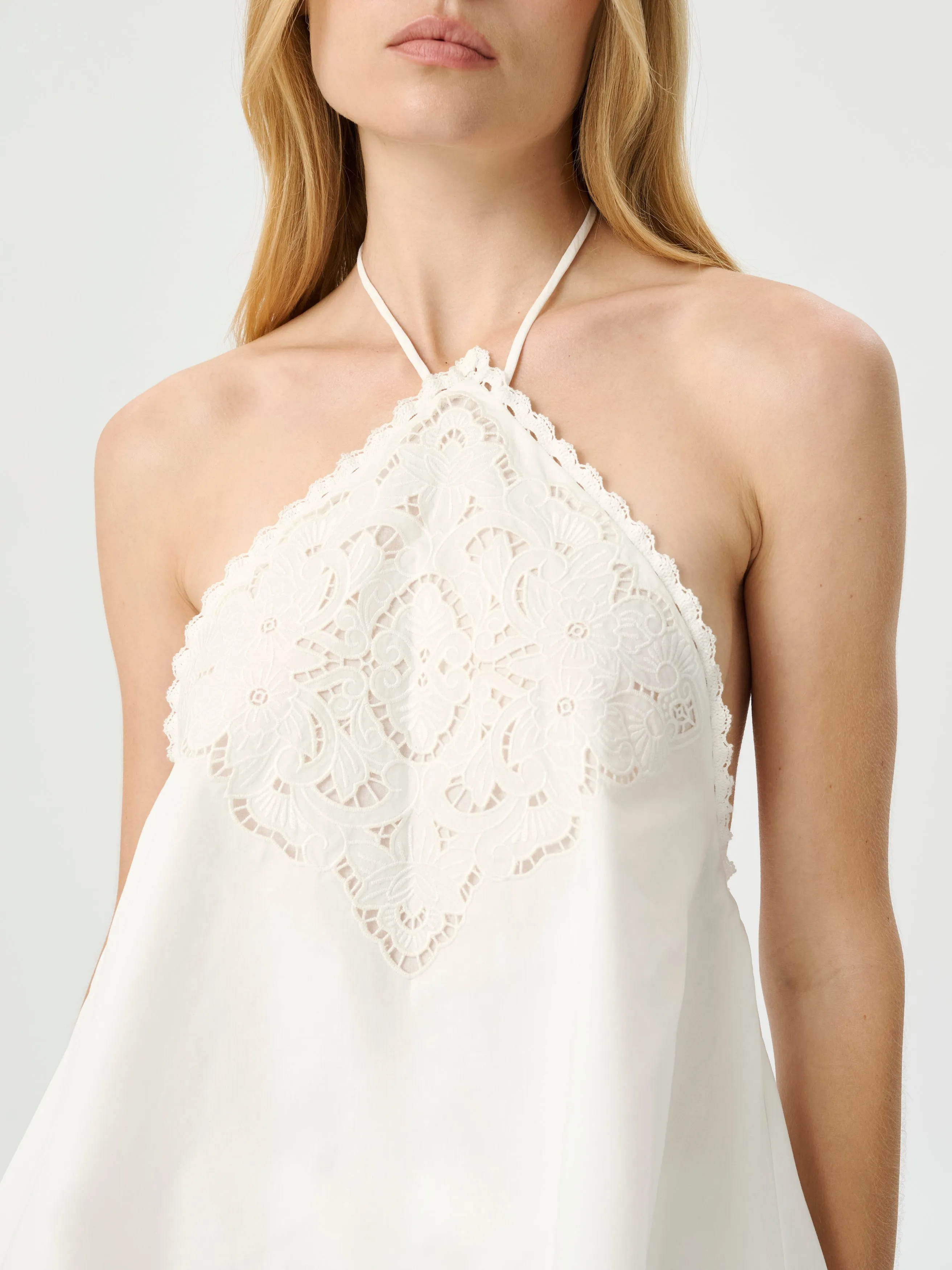 Marianne Halter Top White sold by ROAME
