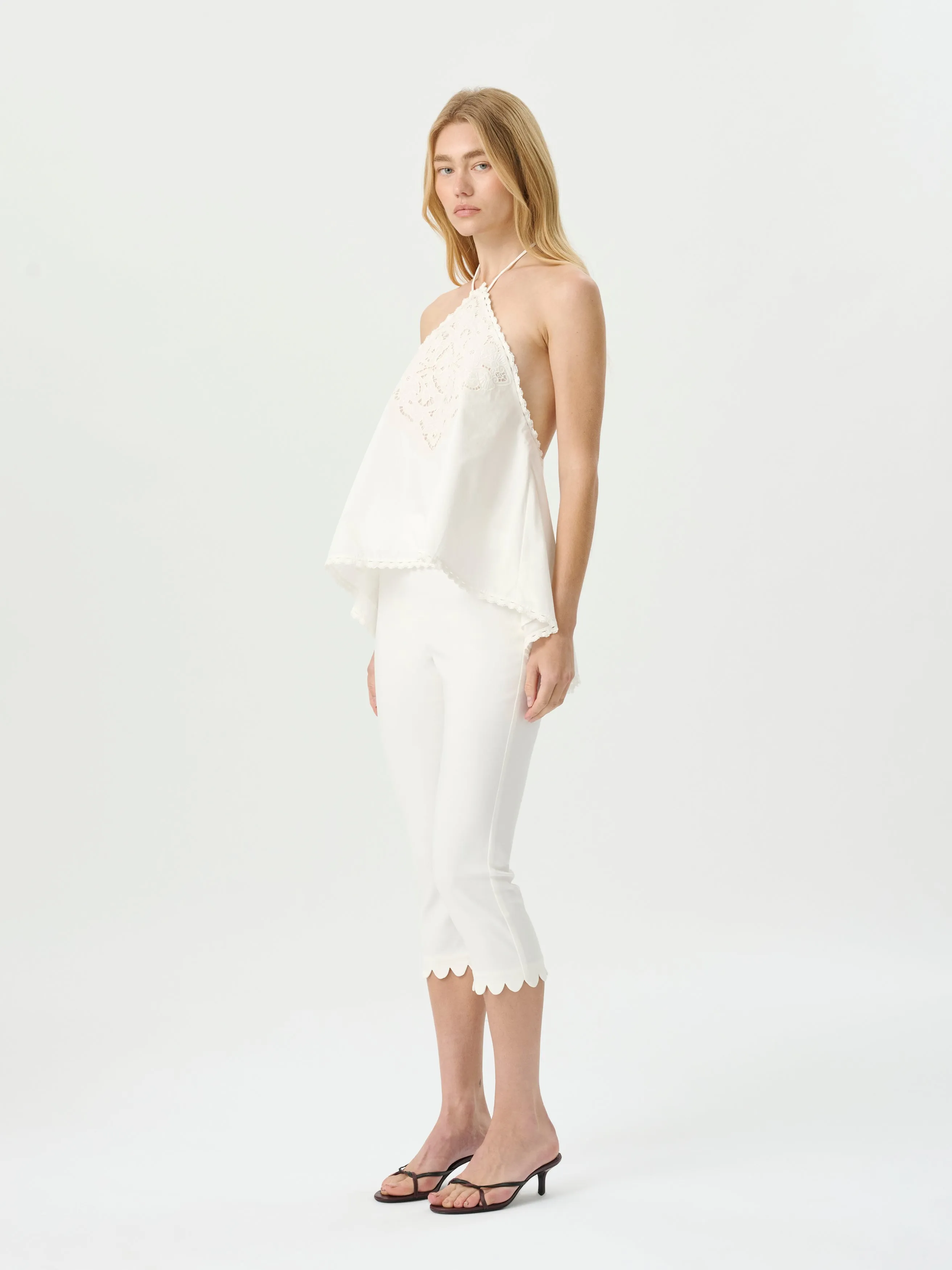 Marianne Halter Top White sold by ROAME product image thumbnail 4