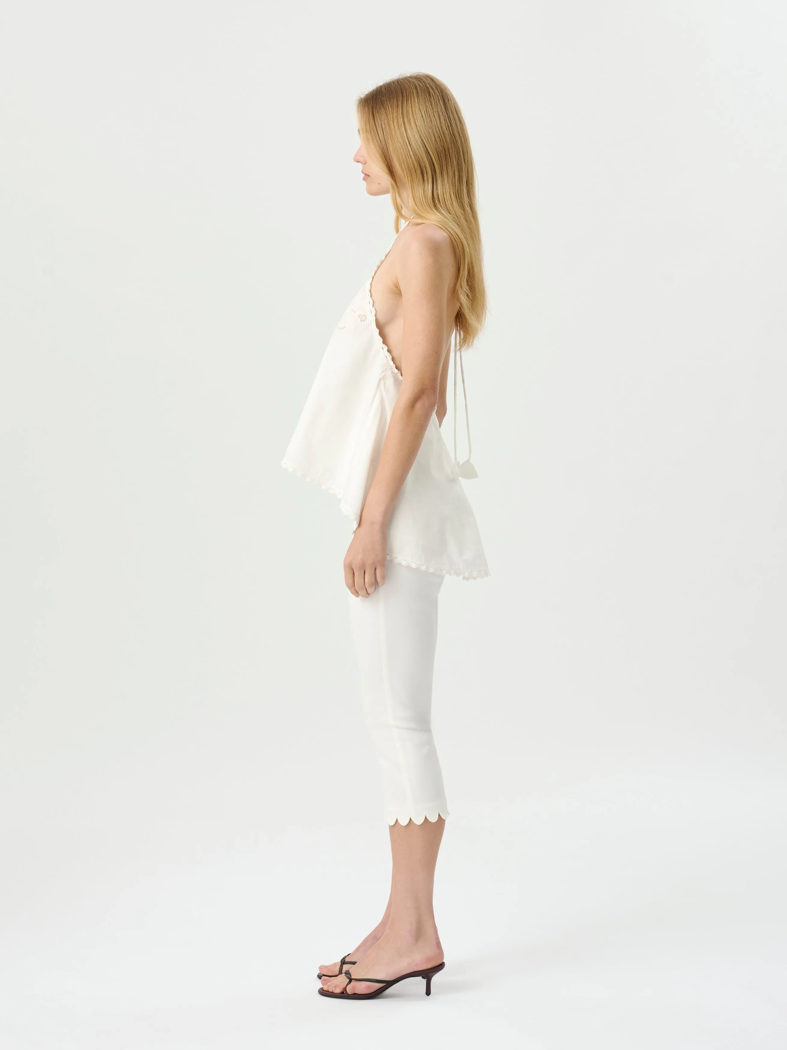 Marianne Halter Top White sold by ROAME product image thumbnail 5