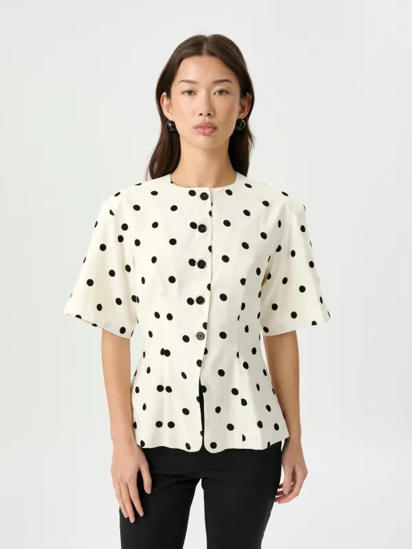 Janis Top Heirloom Dot made by ROAME