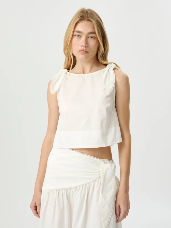 Dixie Tie Top White made by ROAME