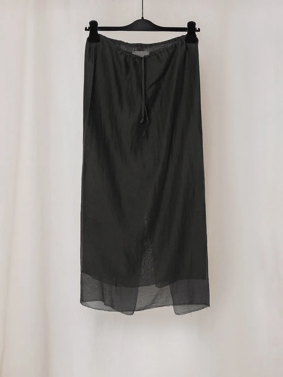 ARCHIVE NO.138 TAFFETA LONG DOUBLE SKIRT sold by Gabriela Coll Garments