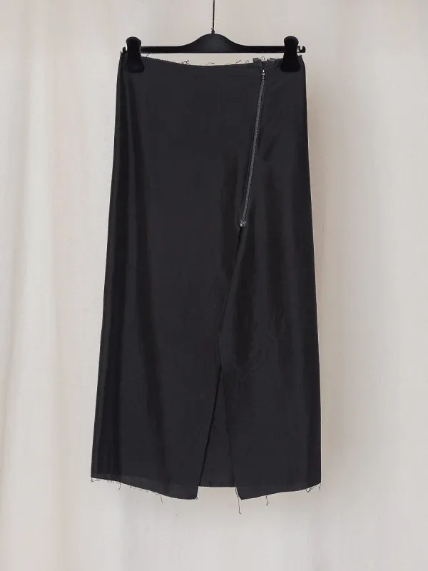ARCHIVE NO.75 SILK ZIPPER SKIRT made by Gabriela Coll Garments