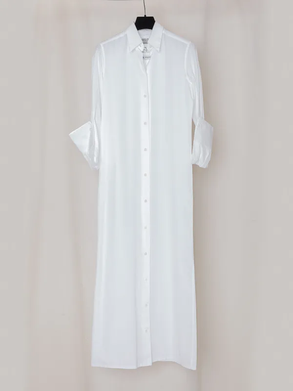 ARCHIVE NO.48 LONG SHIRT DRESS WITH CUFFS made by Gabriela Coll Garments