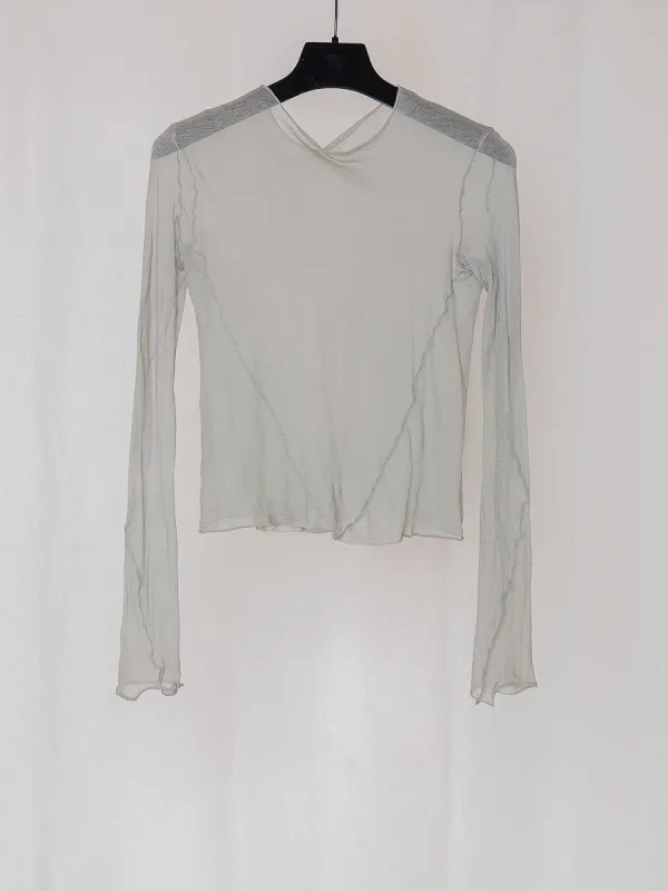 ARCHIVE NO.211 SHEER JERSEY TOP made by Gabriela Coll Garments