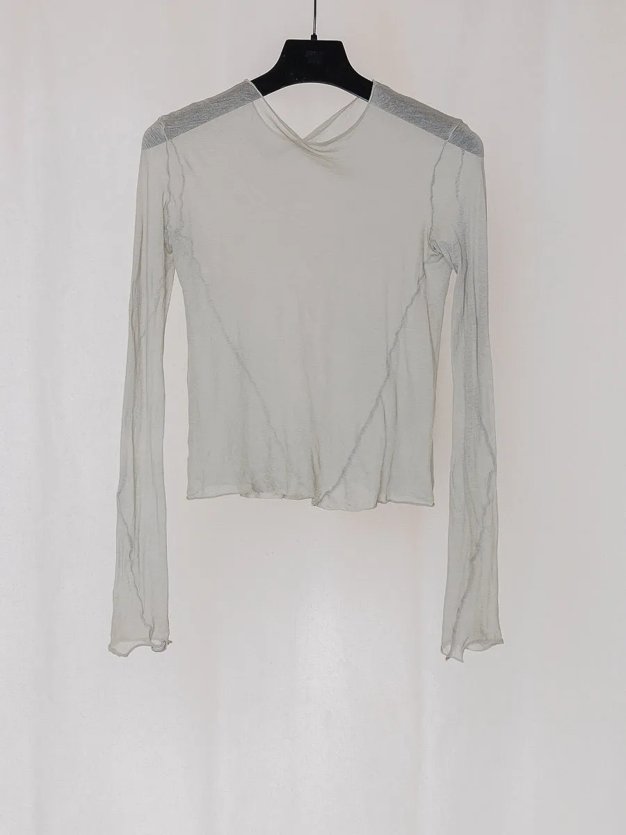 ARCHIVE NO.211 SHEER JERSEY TOP sold by Gabriela Coll Garments