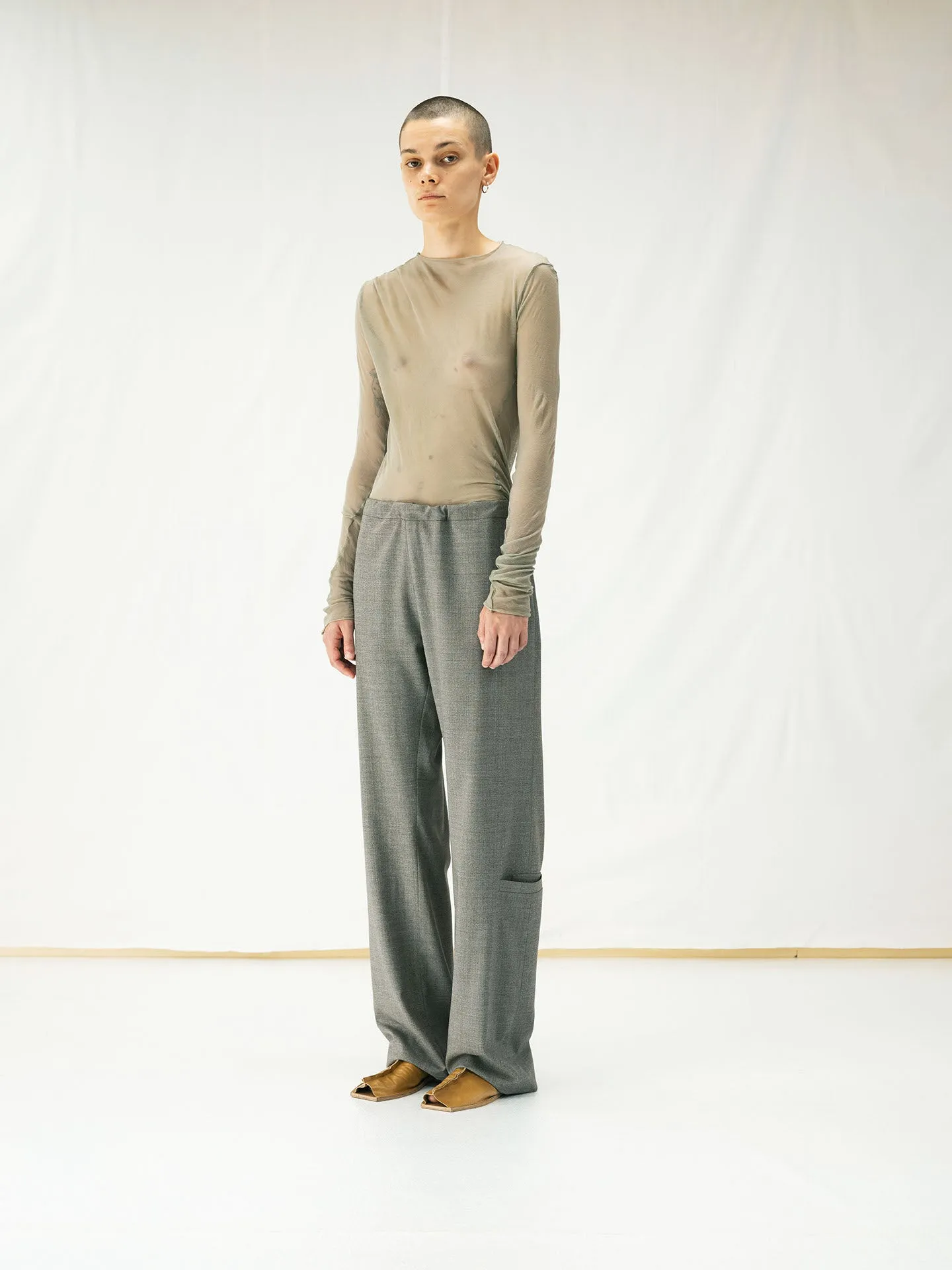 ARCHIVE NO.211 SHEER JERSEY TOP sold by Gabriela Coll Garments product image thumbnail 3