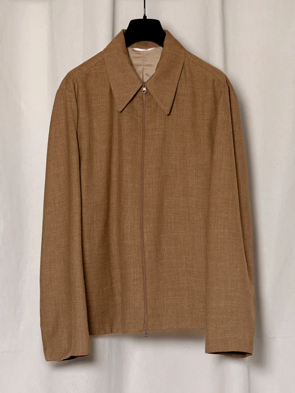 S18 NO.285 SUMMER WOOL POCKET JACKET made by Gabriela Coll Garments