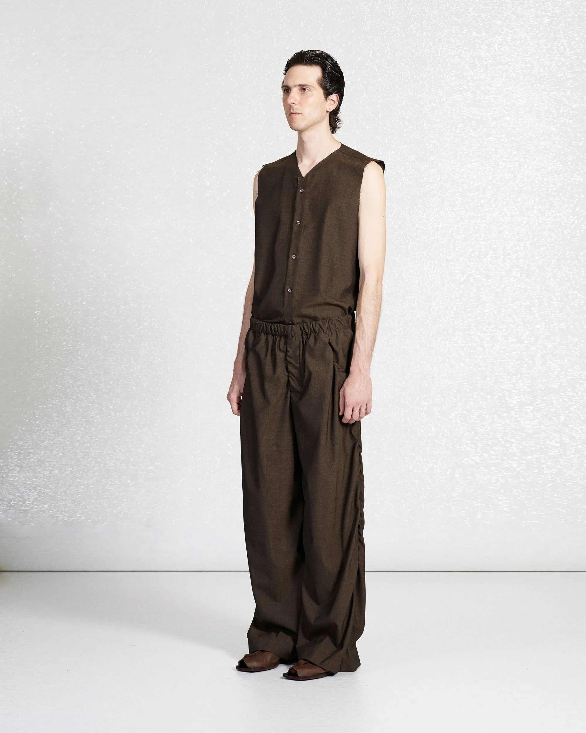 S18 NO.267 SUMMER WOOL DRAPED TROUSERS sold by Gabriela Coll Garments product image thumbnail 5