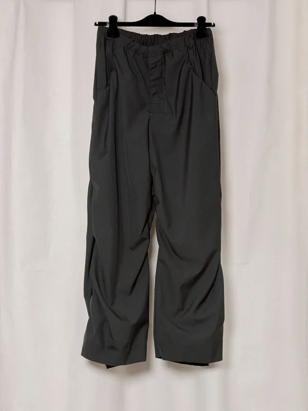 S18 NO.267 SUMMER WOOL DRAPED TROUSERS made by Gabriela Coll Garments