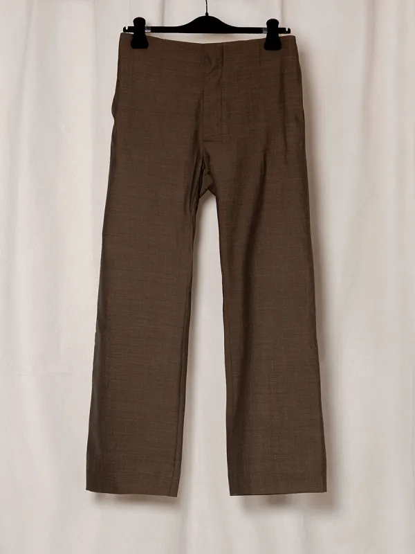 S18 NO.205 SUMMER WOOL TAILORED TROUSERS made by Gabriela Coll Garments